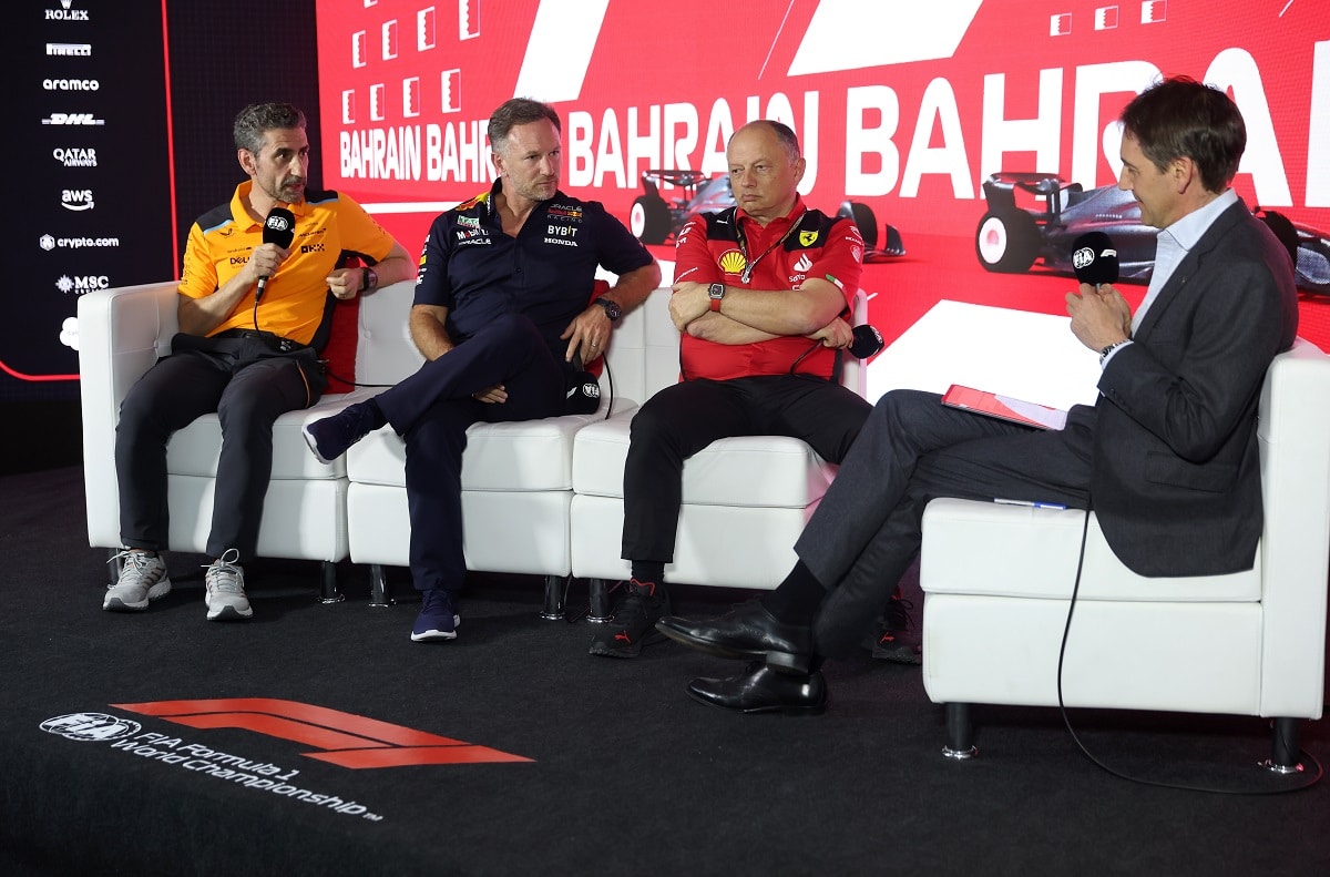 Andrea Stella, Christian Horner, Frederic Vasseur, Red Bull, F1