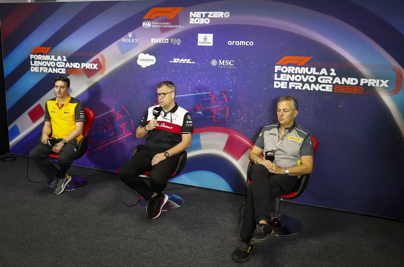 James Key, Jan MONCHAUX, Mario Isola, sauber, alfa romeo