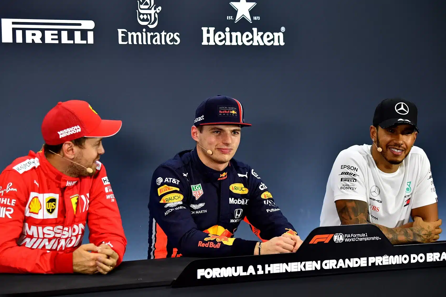 Vettel, Verstappen, Hamilton, F1