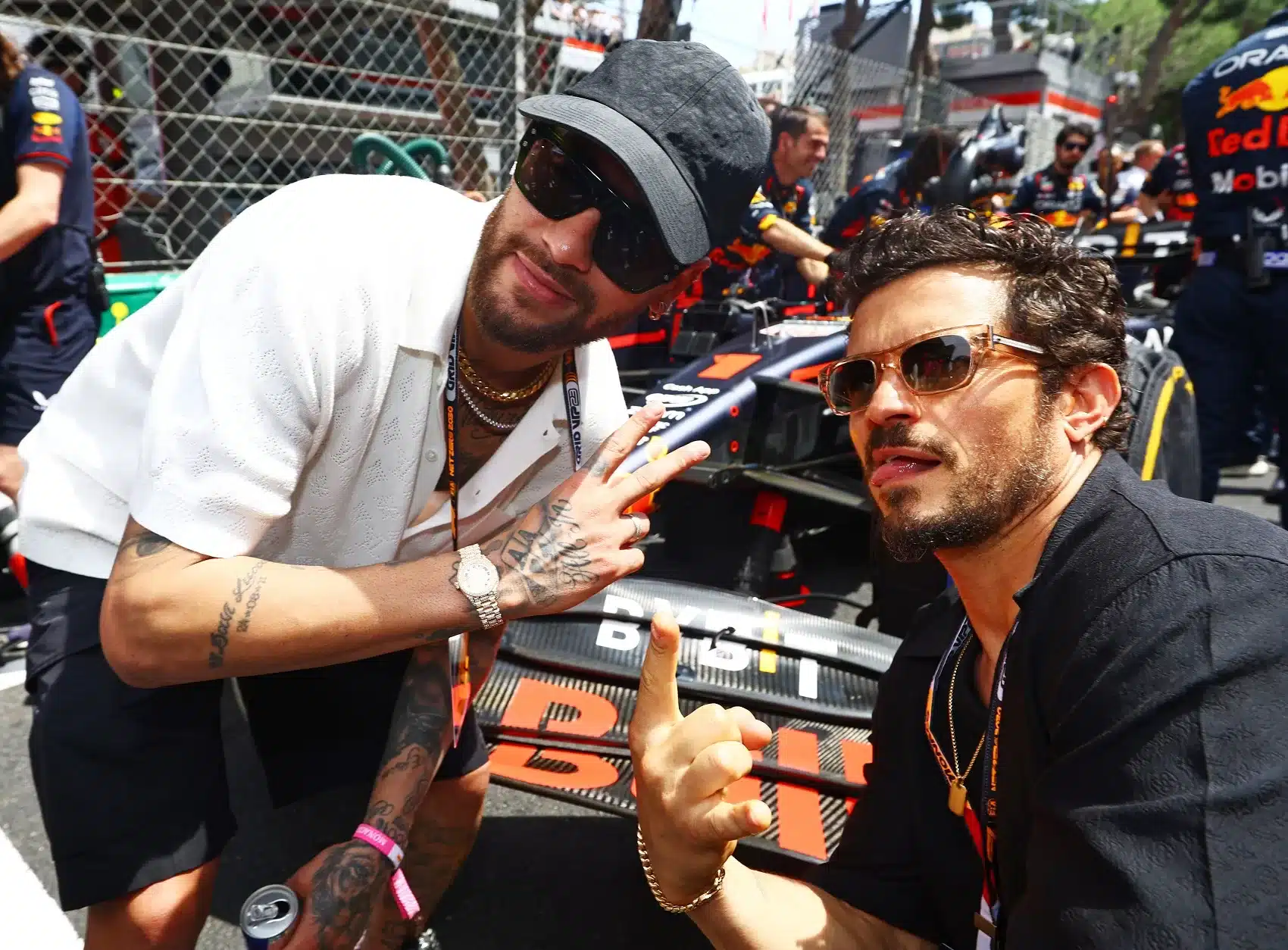 Neymar, Orlando Bloom, F1, rajongók