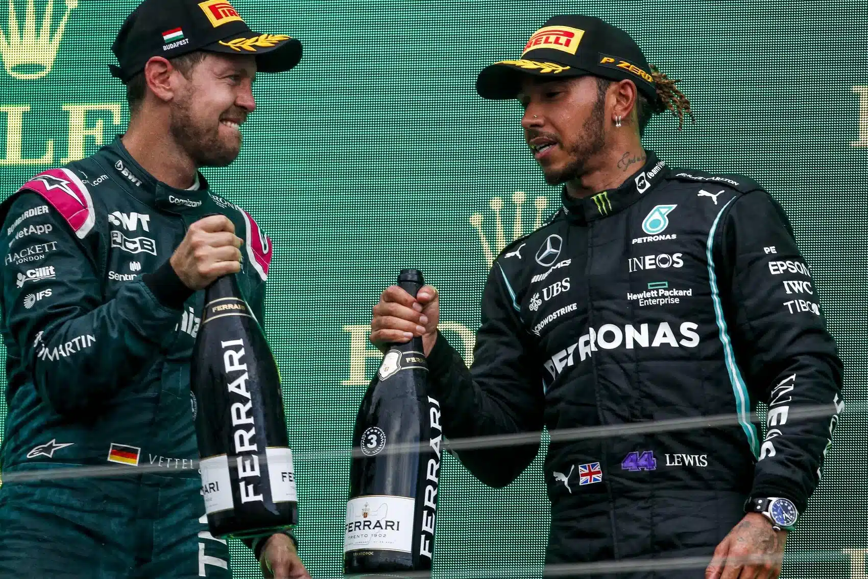 Sebastian Vettel, Lewis Hamilton
