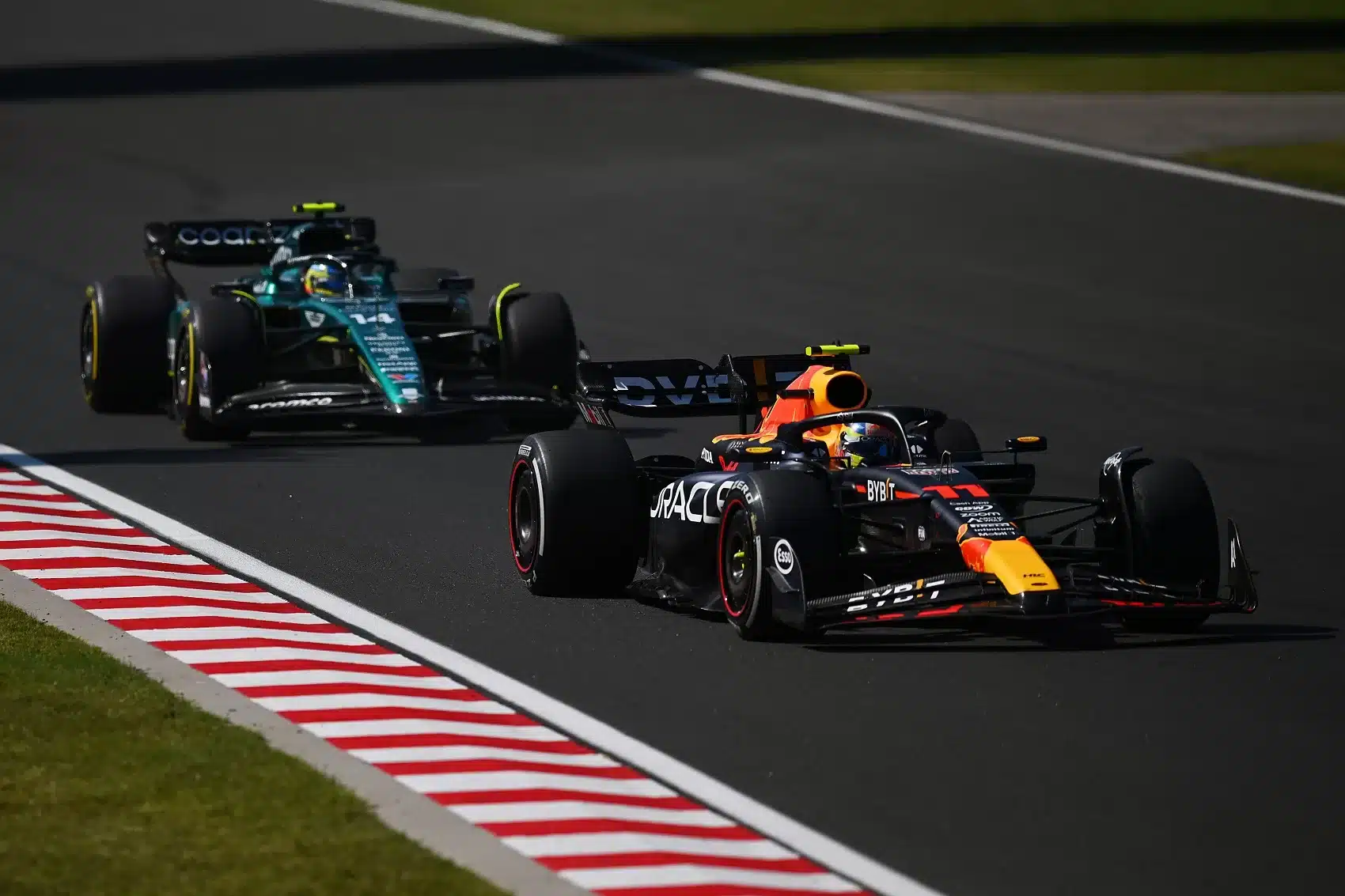 Sergio Perez, fernando alonso, aston martin, red bull