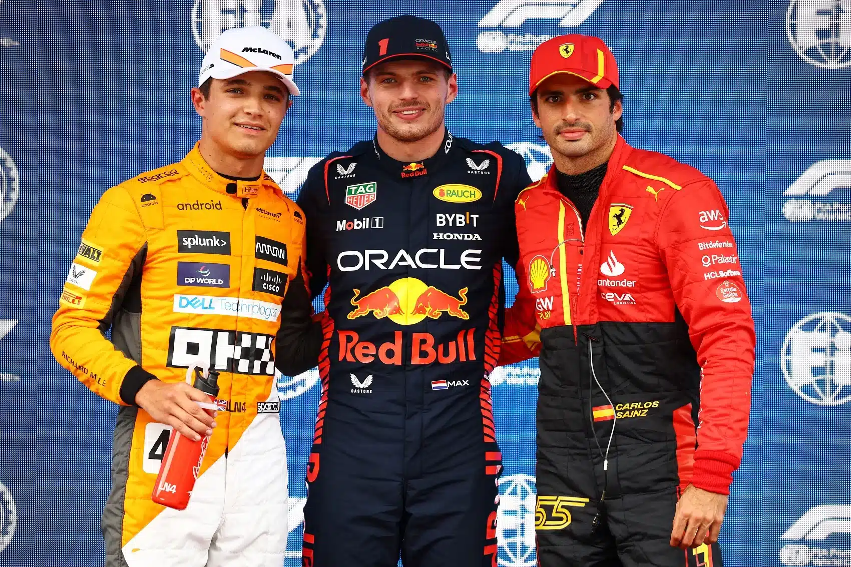 Max Verstappen, Lando Norris, Carlos Sainz, ferrari, F1