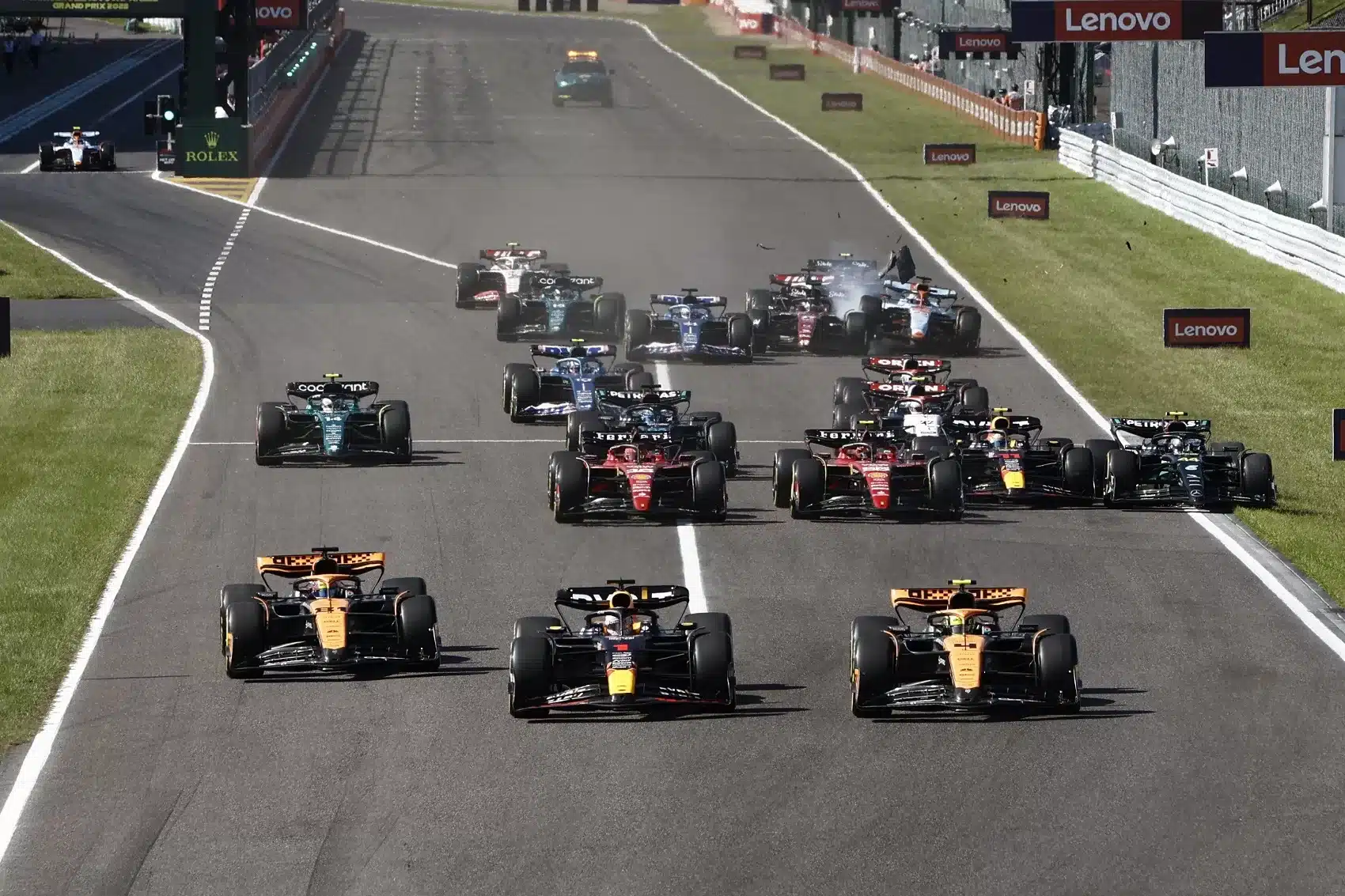 Max Verstappen, Lando Norris, Oscar Piastri, mclaren