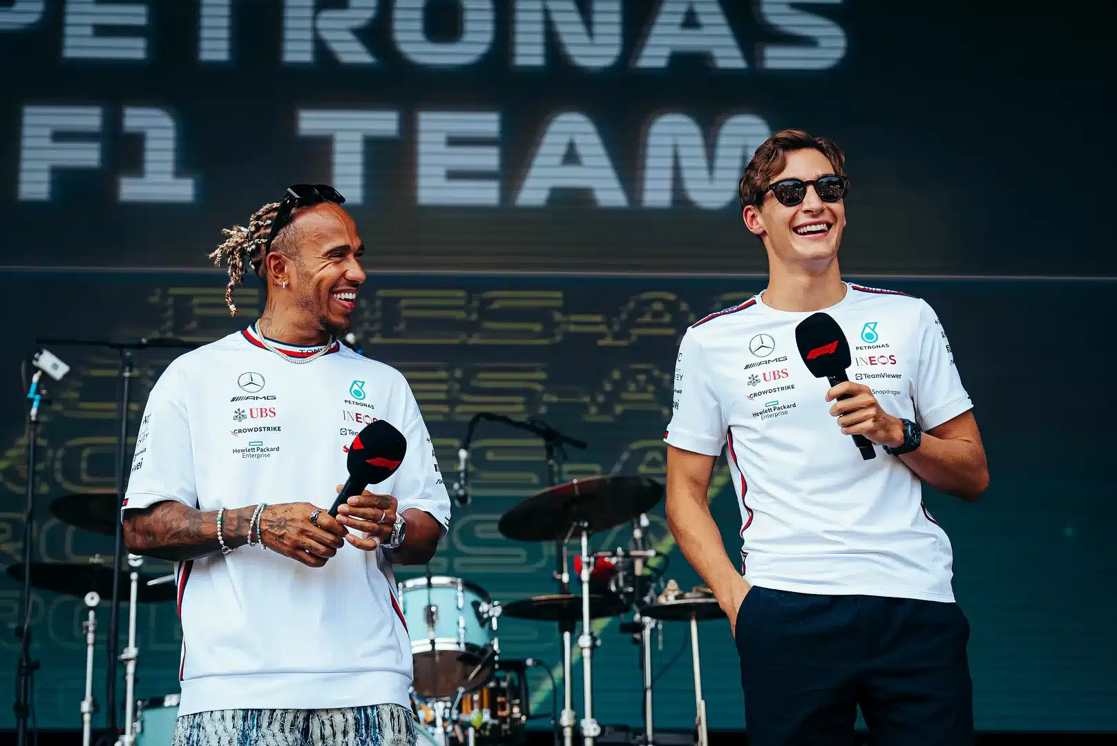 Lewis Hamilton, George Russell