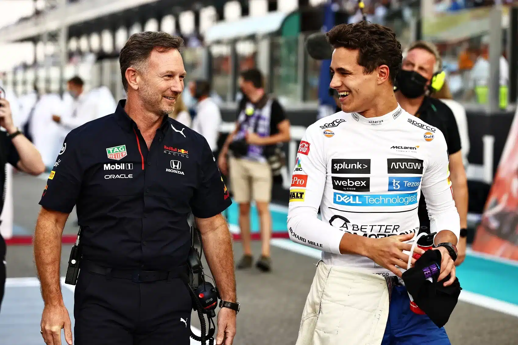 Christian Horner, Lando Norris