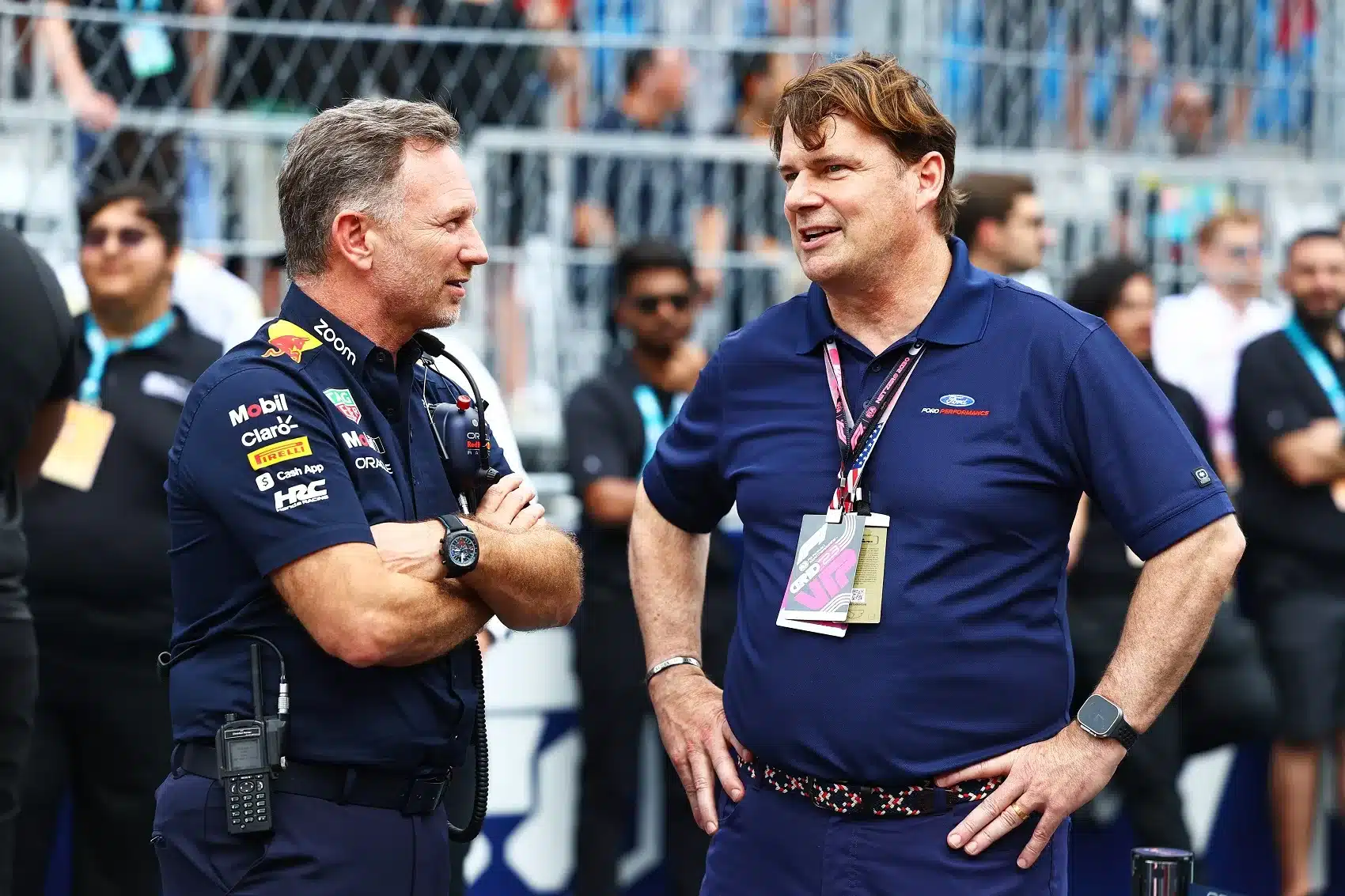 Christian Horner, Jim Farley, ford, red bull