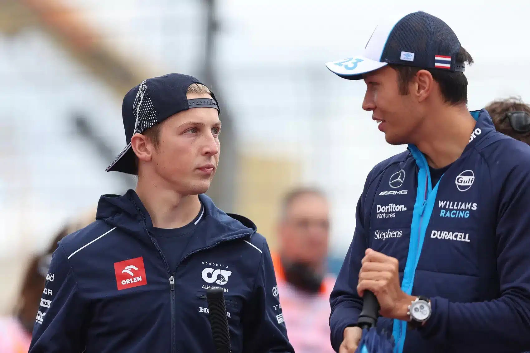 Liam Lawson, Alexander Albon, williams