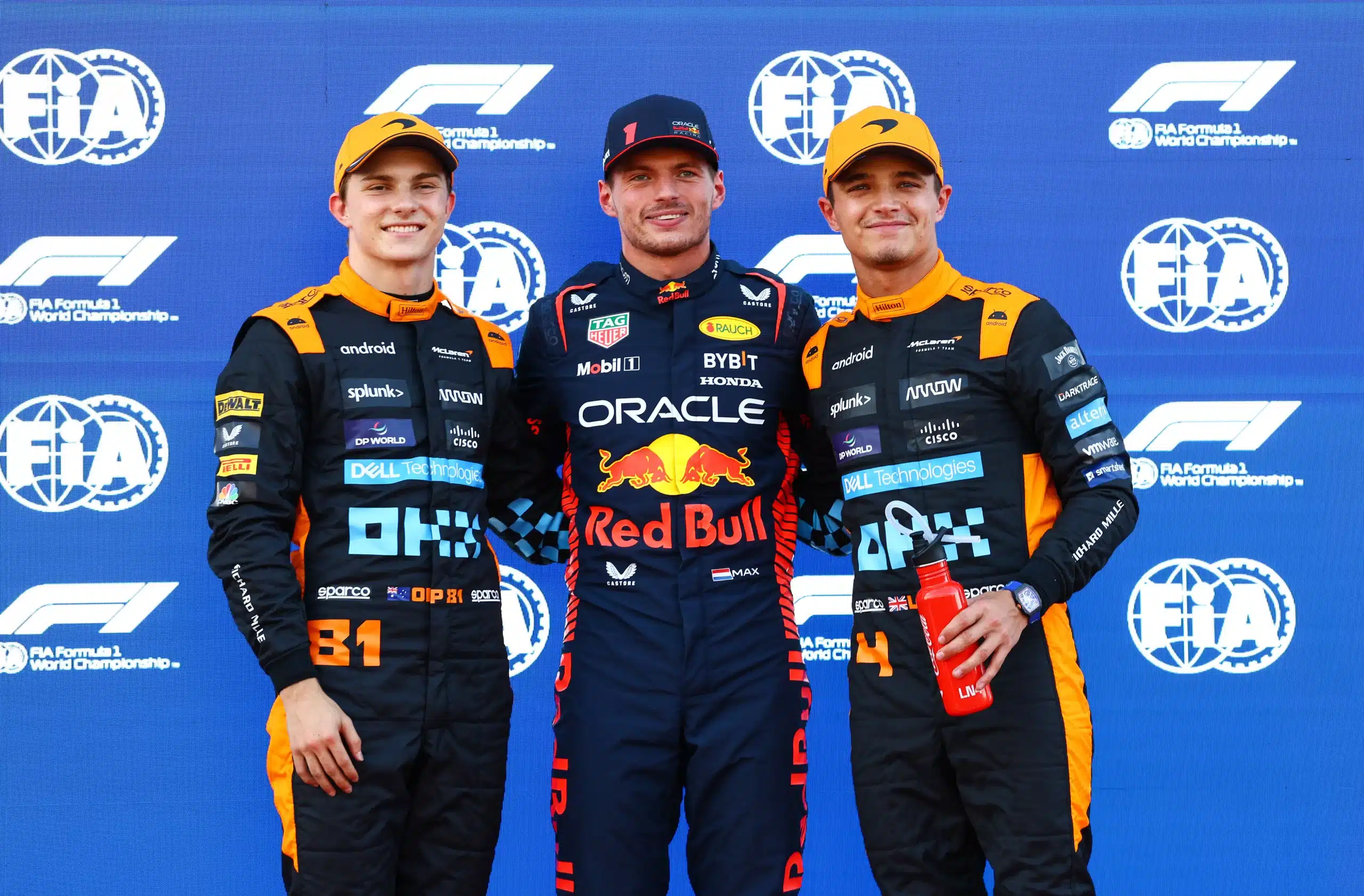 Max Verstappen, Oscar Piastri, Lando Norris