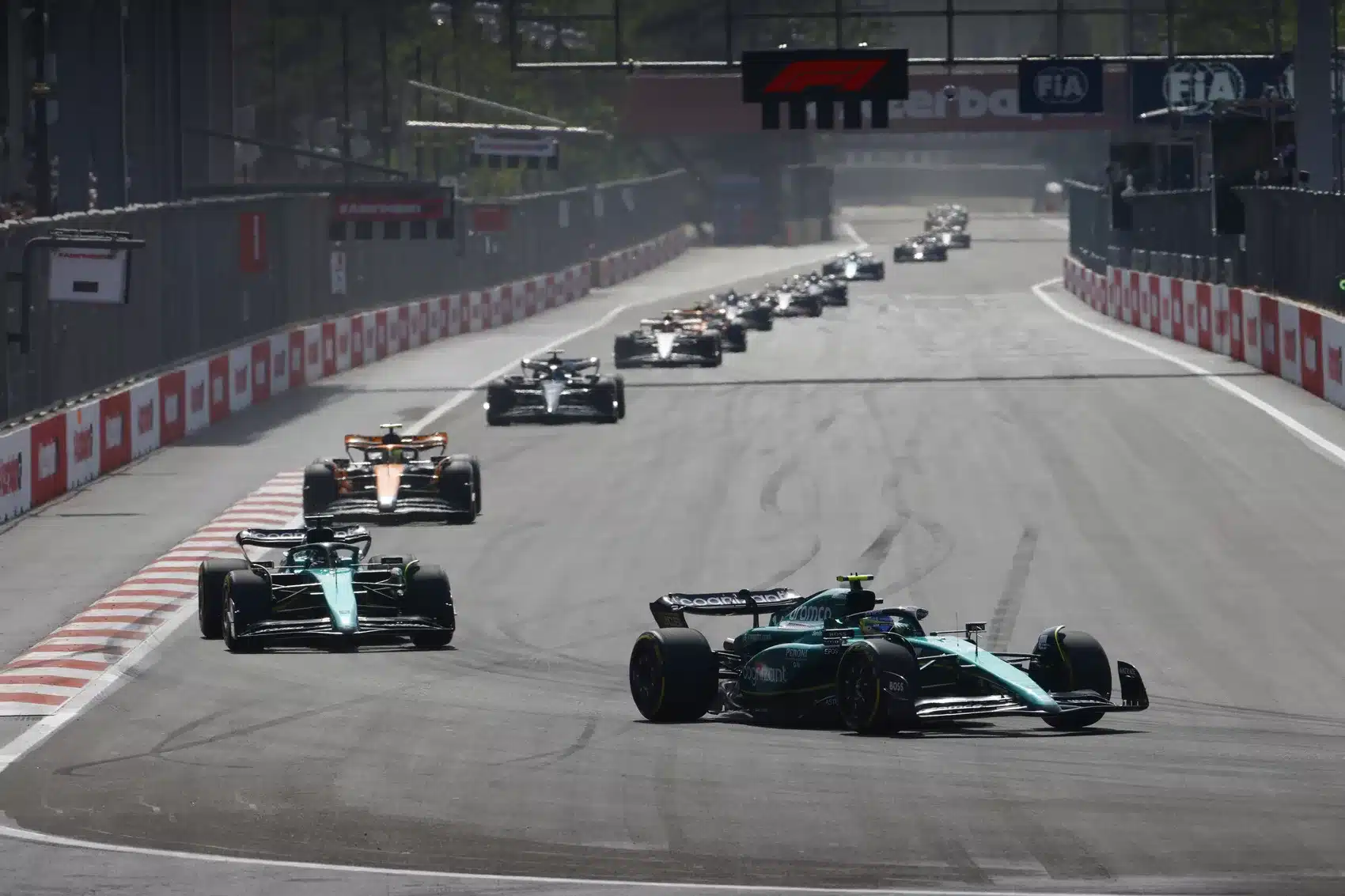 Fernando Alonso, Lande Stroll, Lando Norris, F1