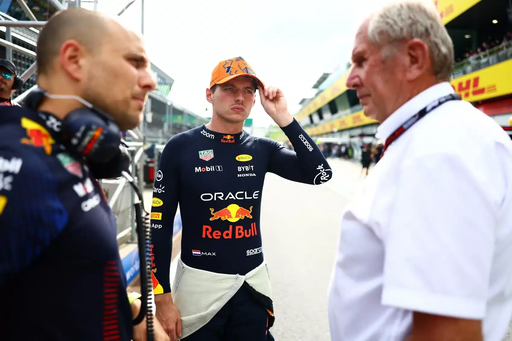 Helmut Marko, Max Verstappen, Gianpiero Lambiase