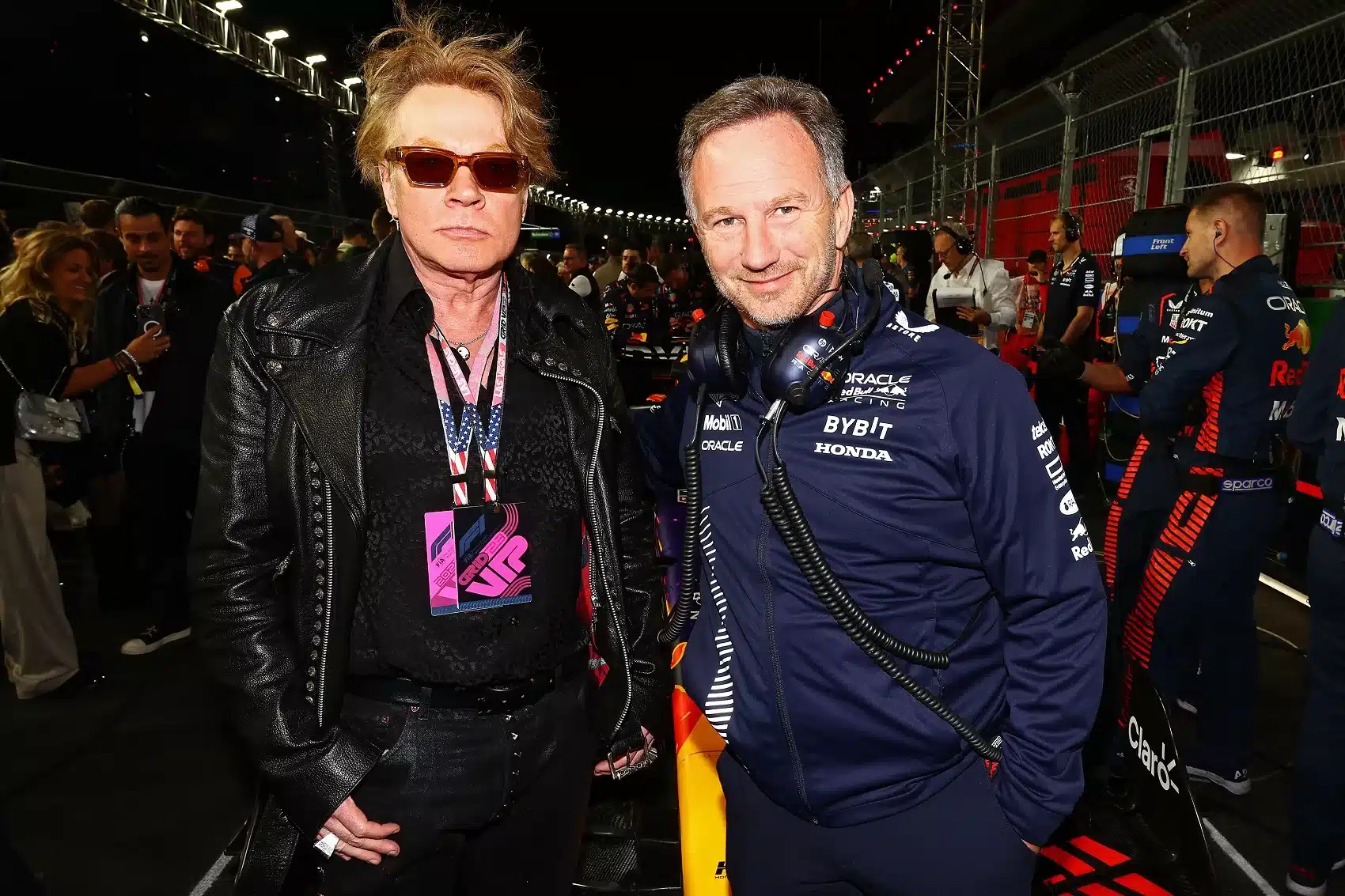 Axl Rose, christian horner, hamilton