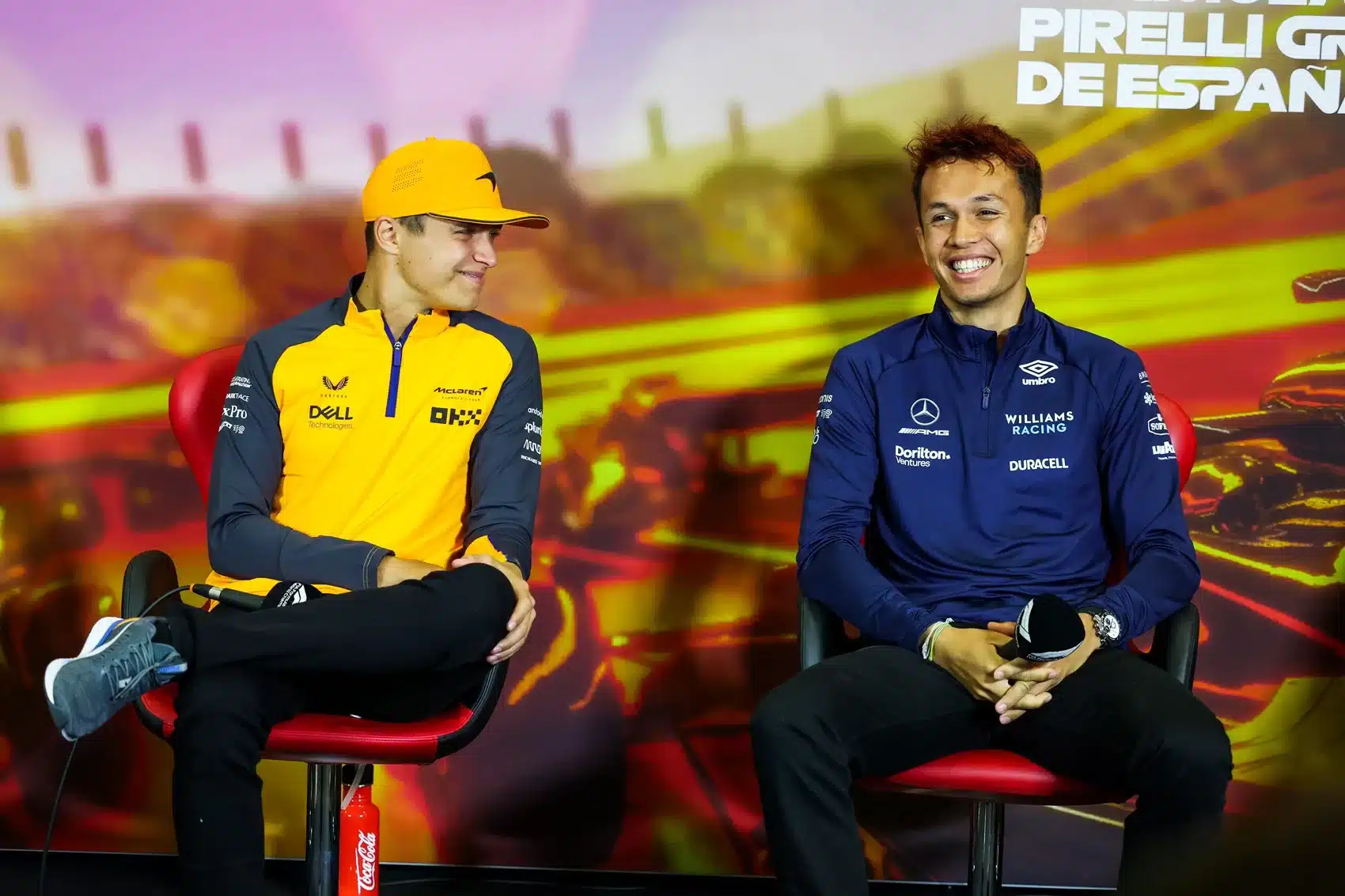 Lando Norris , Alexander Albon