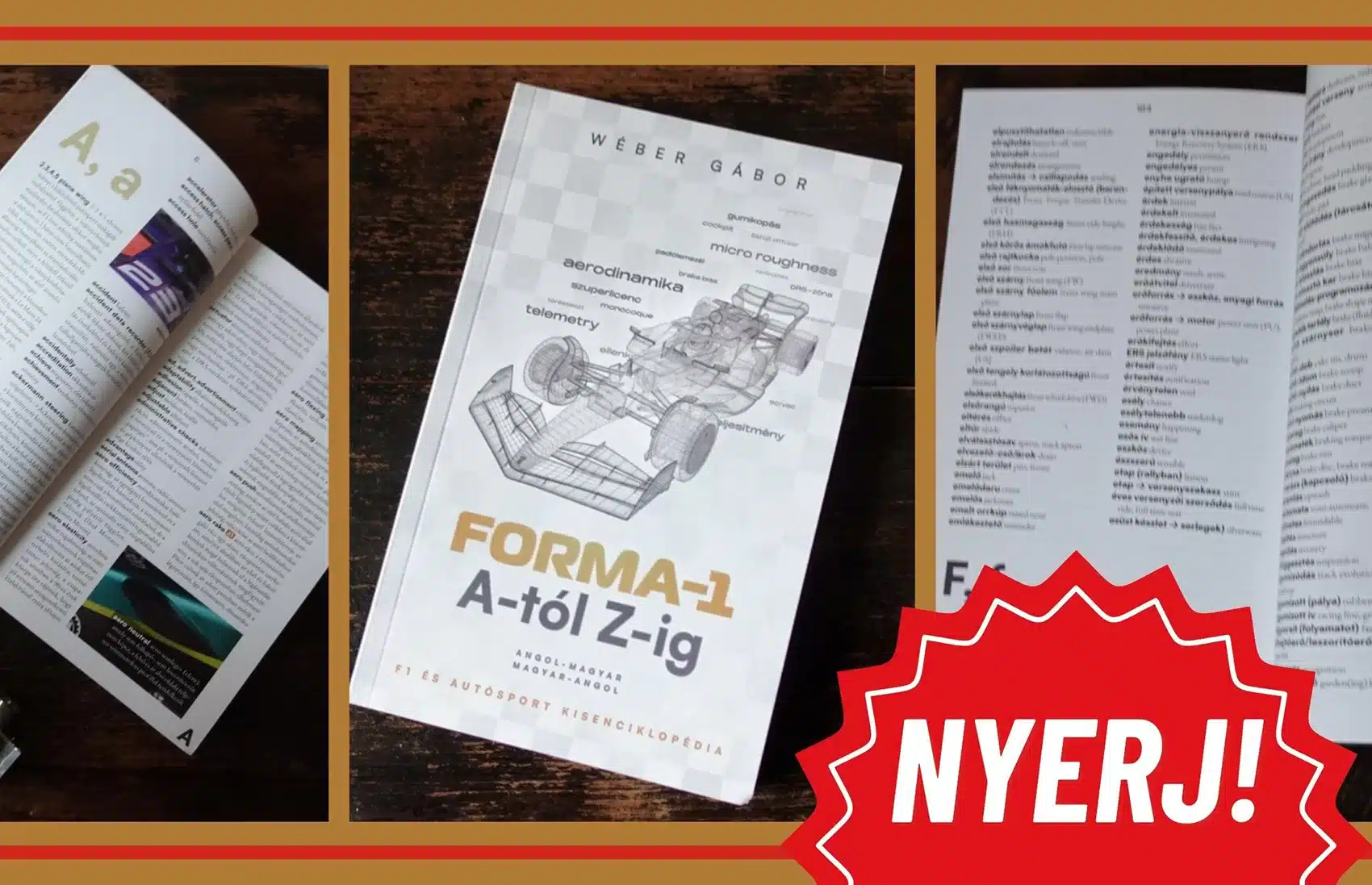 F1, nyereményjáték, könyv