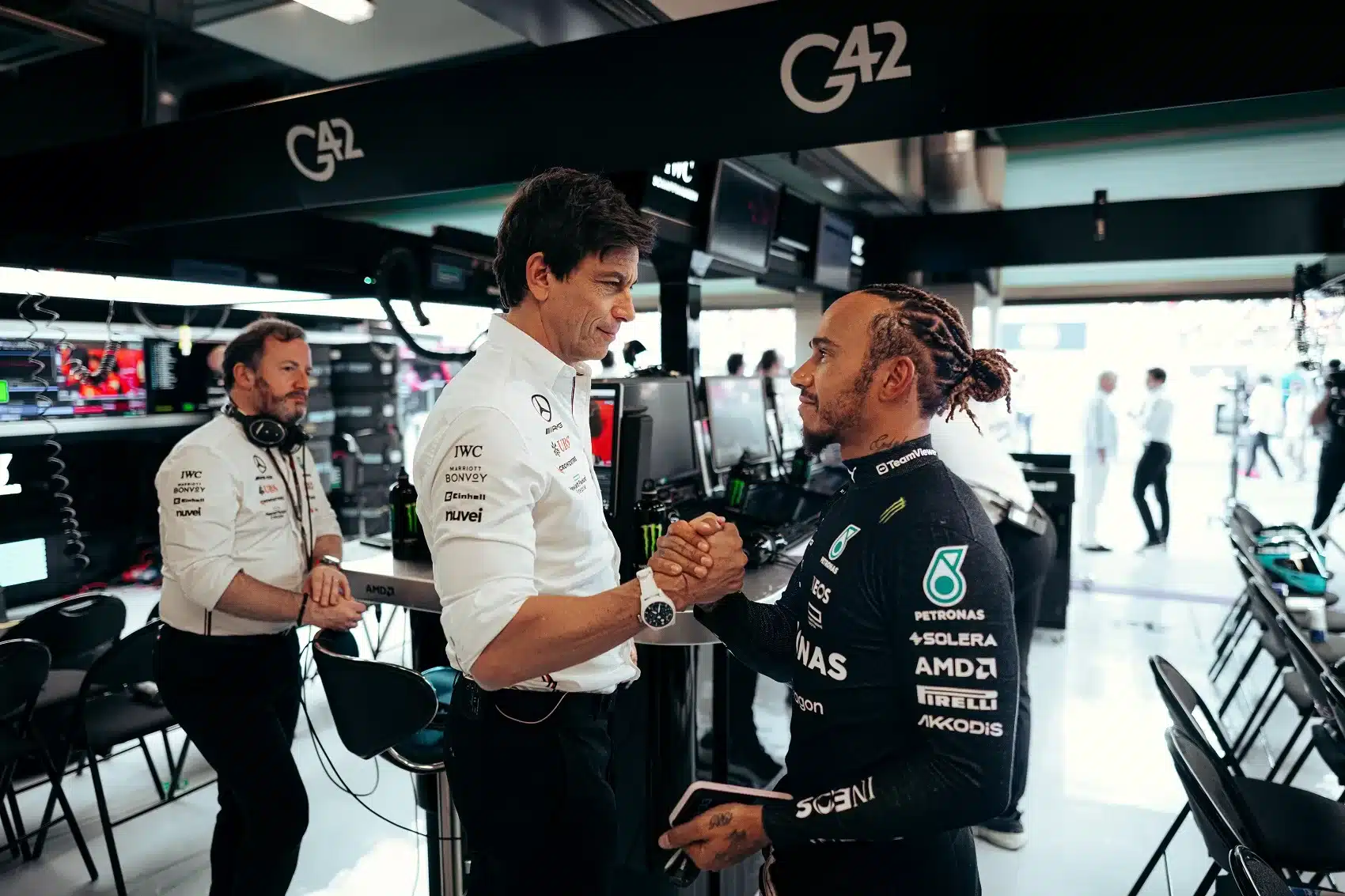 Toto Wolff, Lewis Hamilton, Mercedes