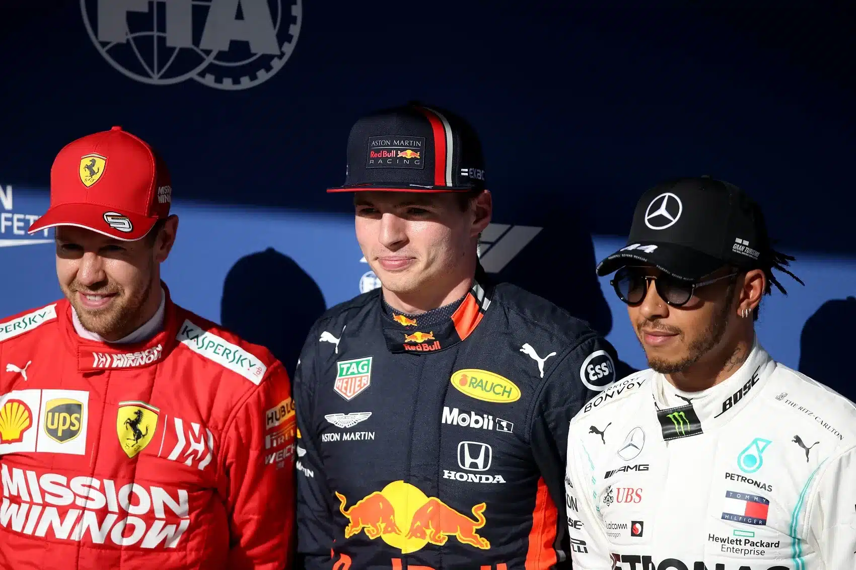 Sebastian Vettel, Max Verstappen, Lewis Hamilton, F1