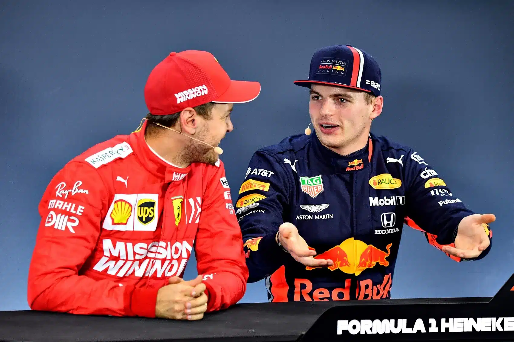 Max Verstappen, Sebastian Vettel