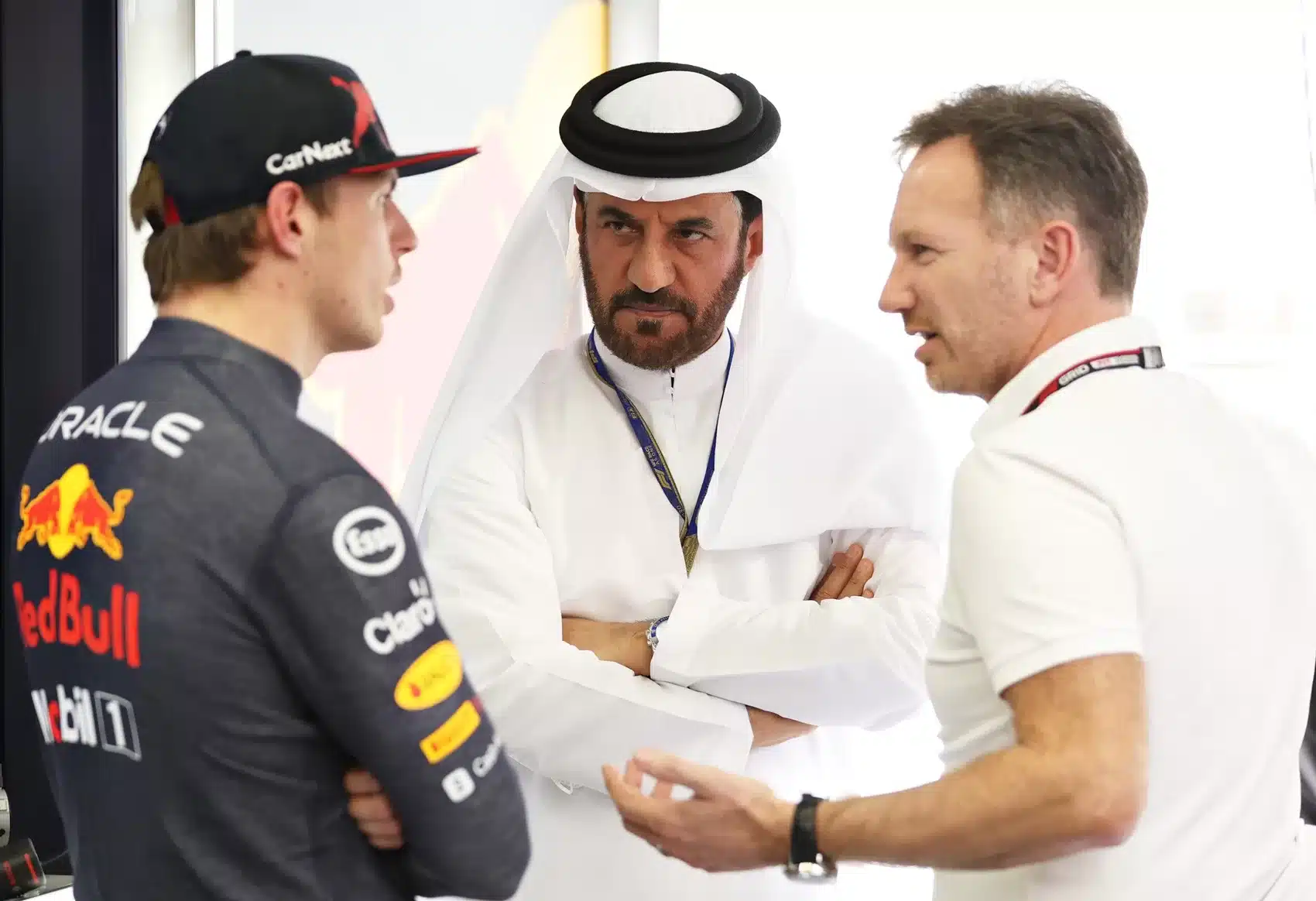 Max Vertsappen, Mohammed ben Sulayem, Christian Horner, FIA, F1