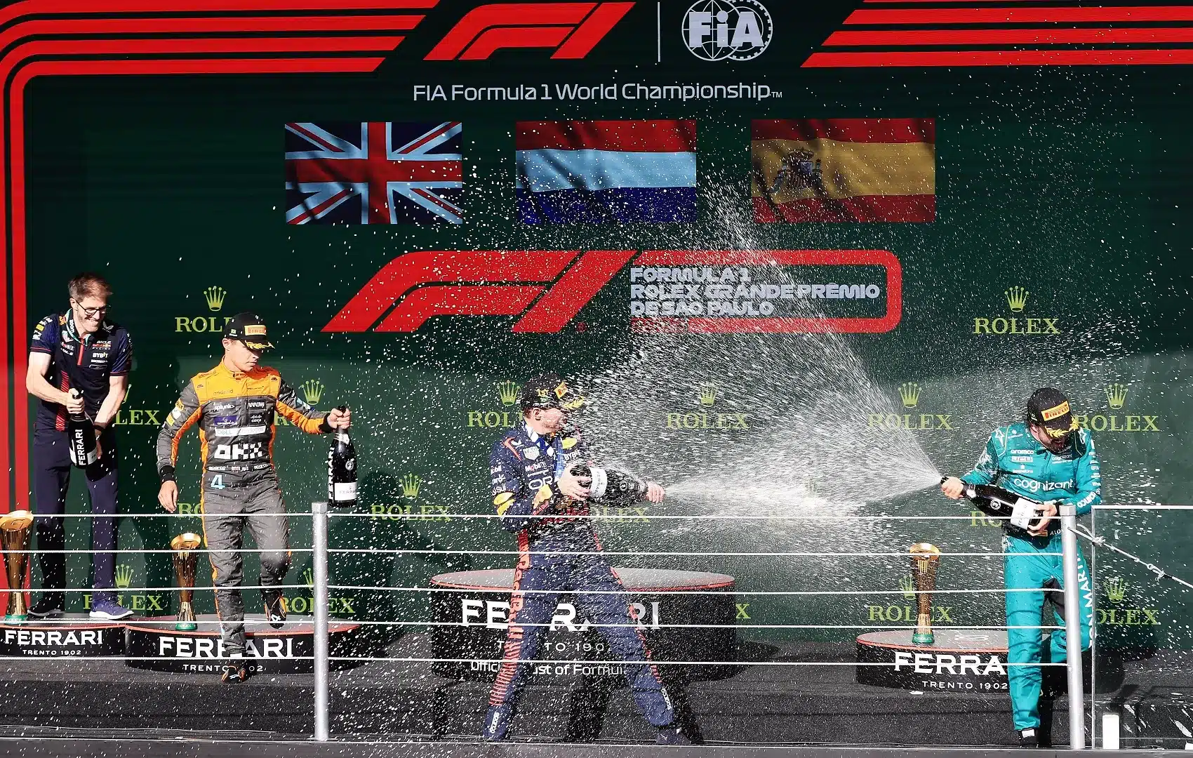 F1, Forma-1, pezsgő