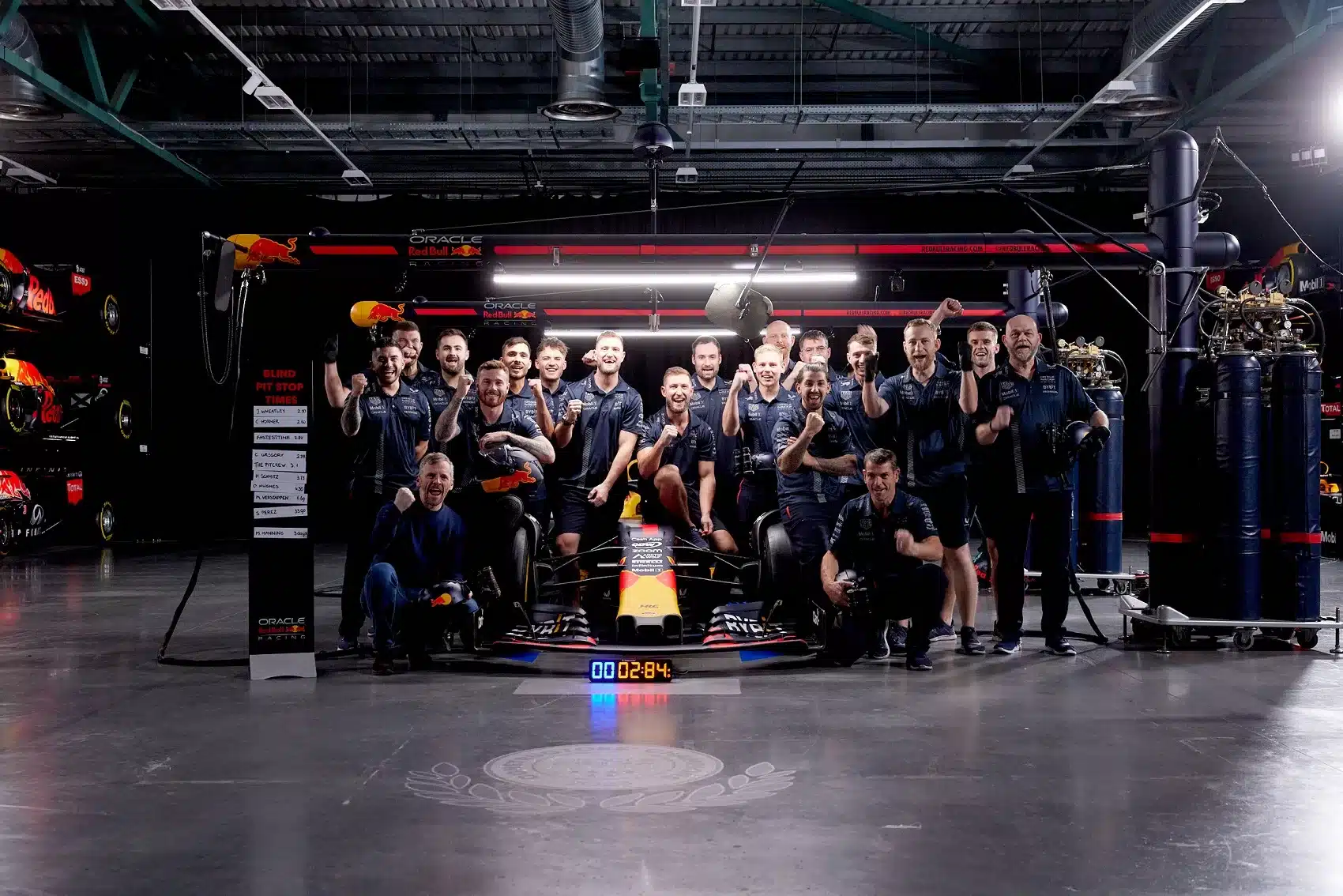 Red Bull pit stop
