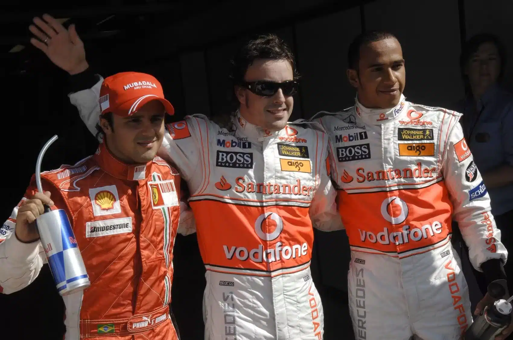 Felipe Massa, Fernando Alonso, Lewis Hamilton