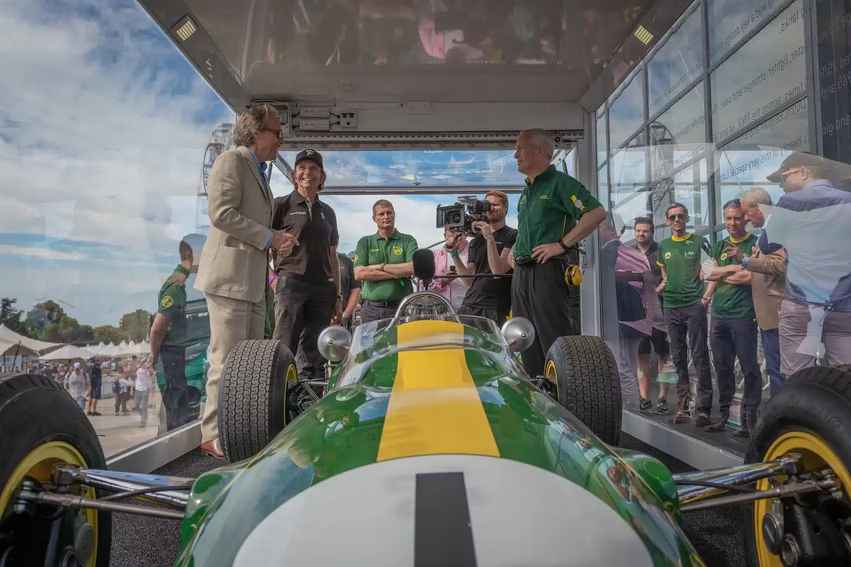 Duke of Richmond, Emerson Fittipaldi, Phil Popham, Clive Chapman, lotus