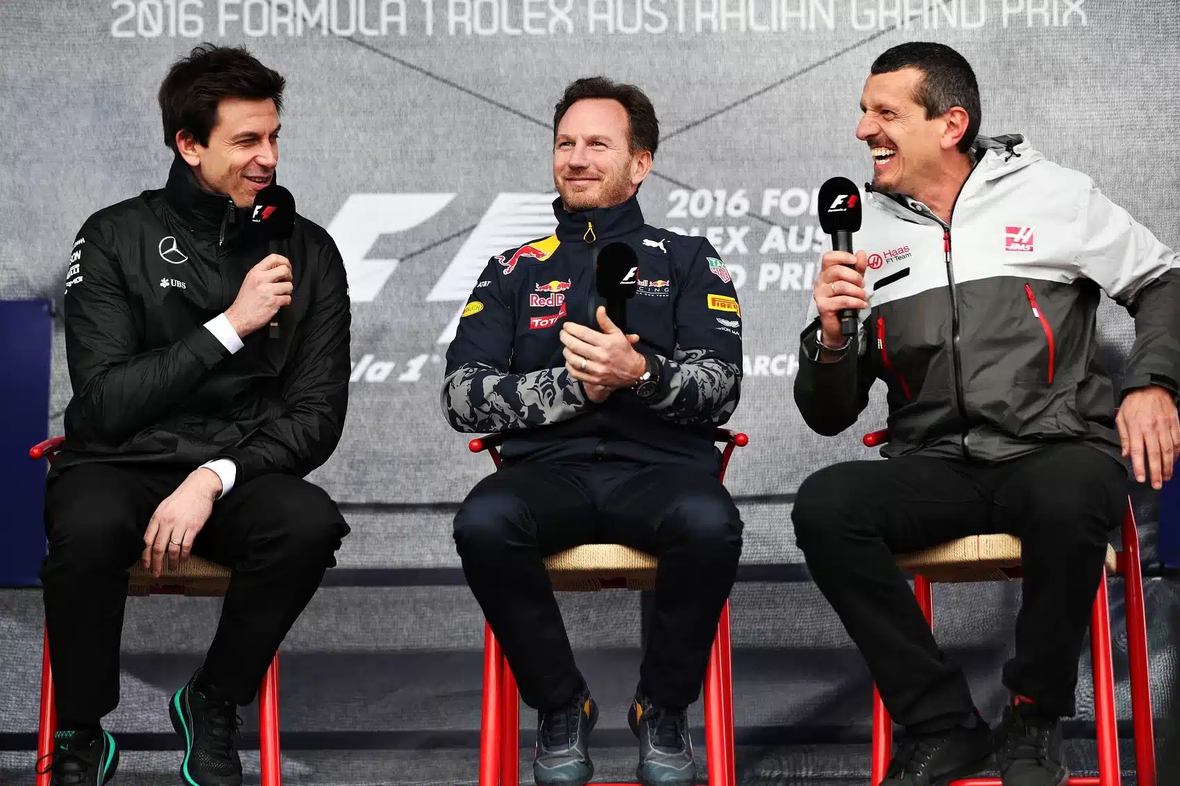 Toto Wolff, Christian Horner, Günther Steiner