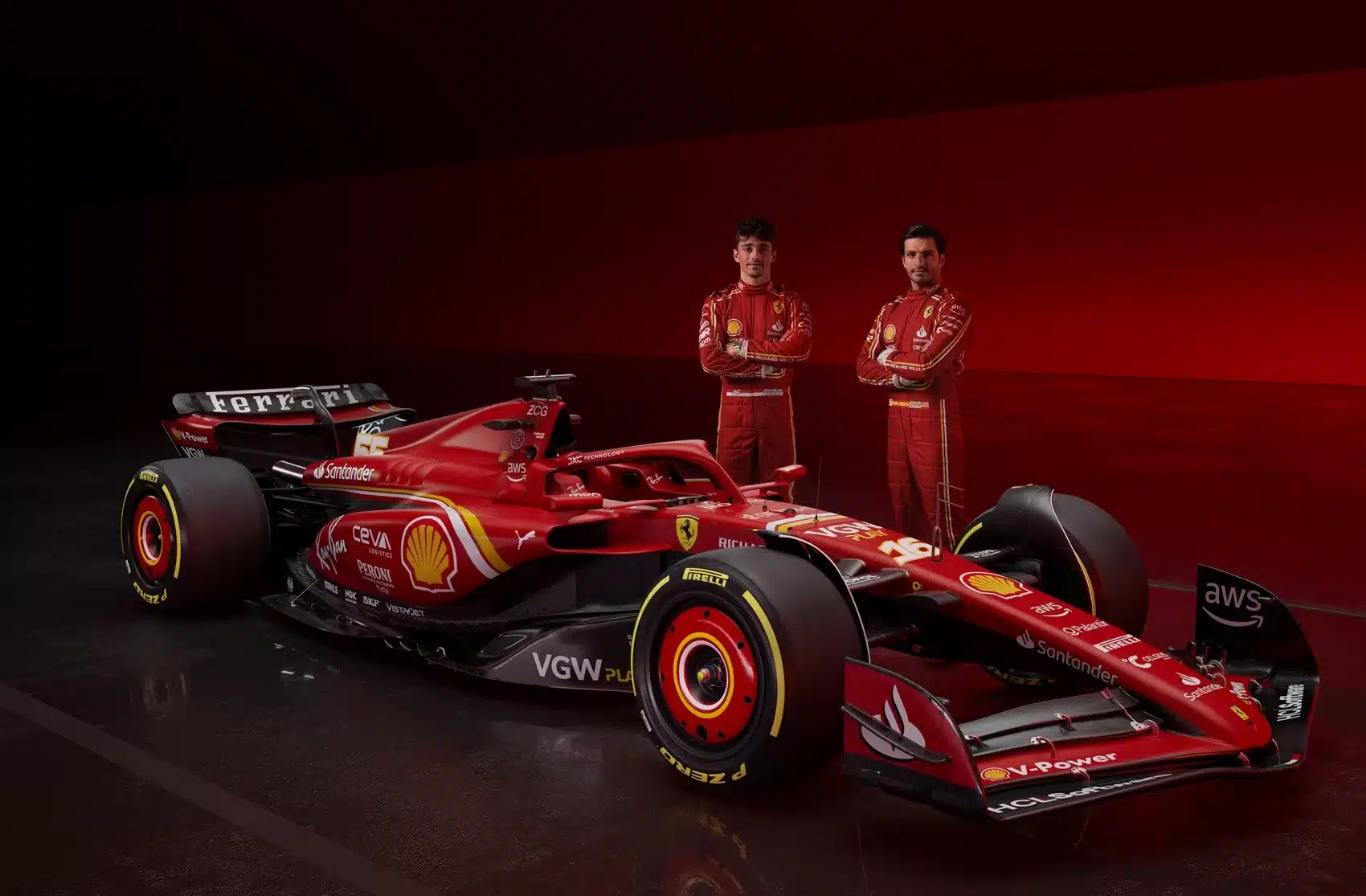 Charles Leclerc, Carlos Sainz, Ferrari
