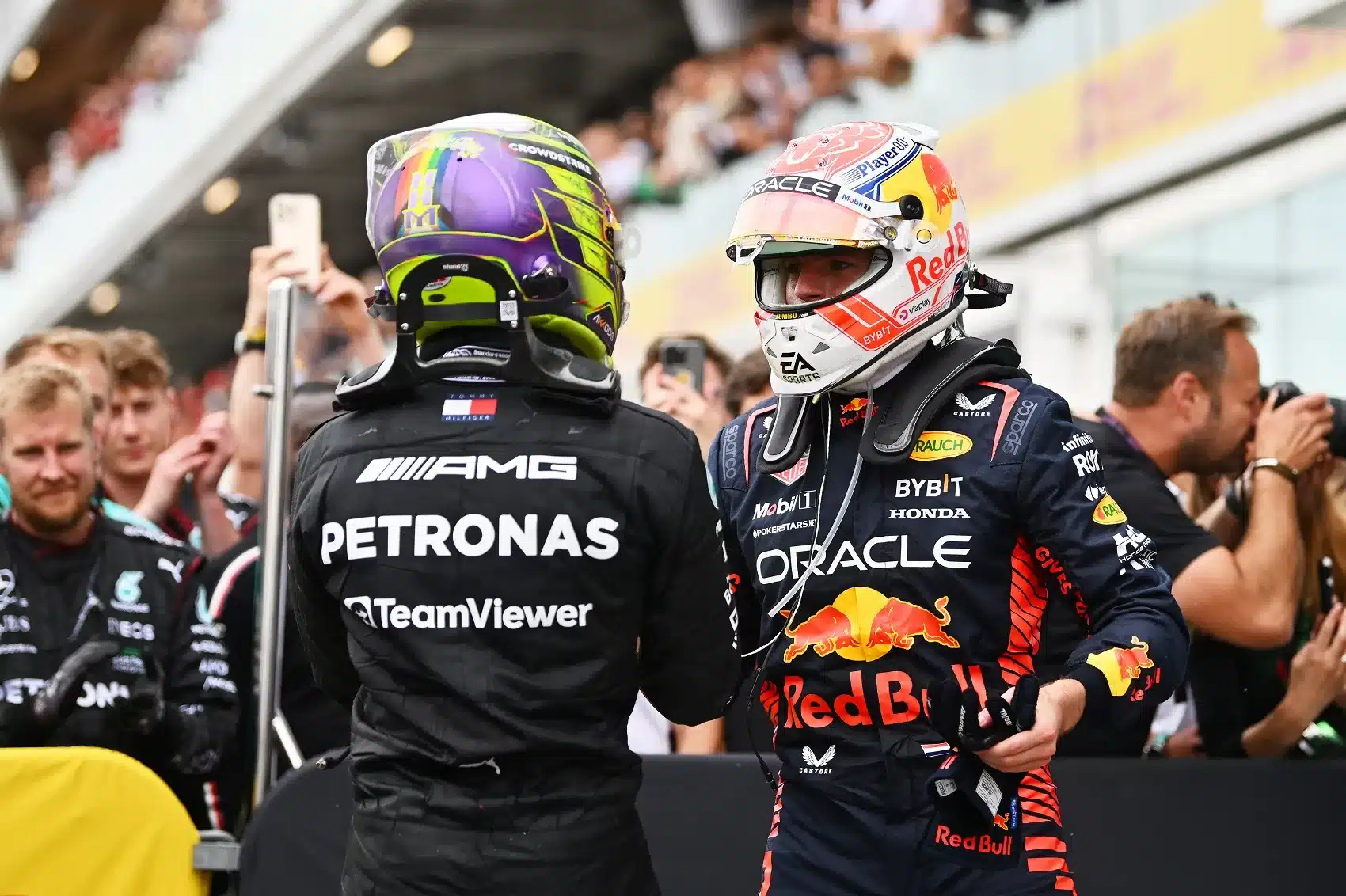 Max Verstappen, Lewis Hamilton