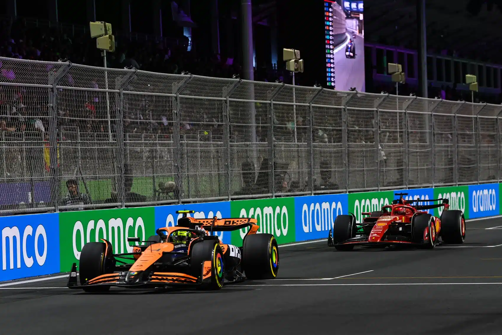 Lando Norris, Charles Leclerc, McLaren, Ferrari