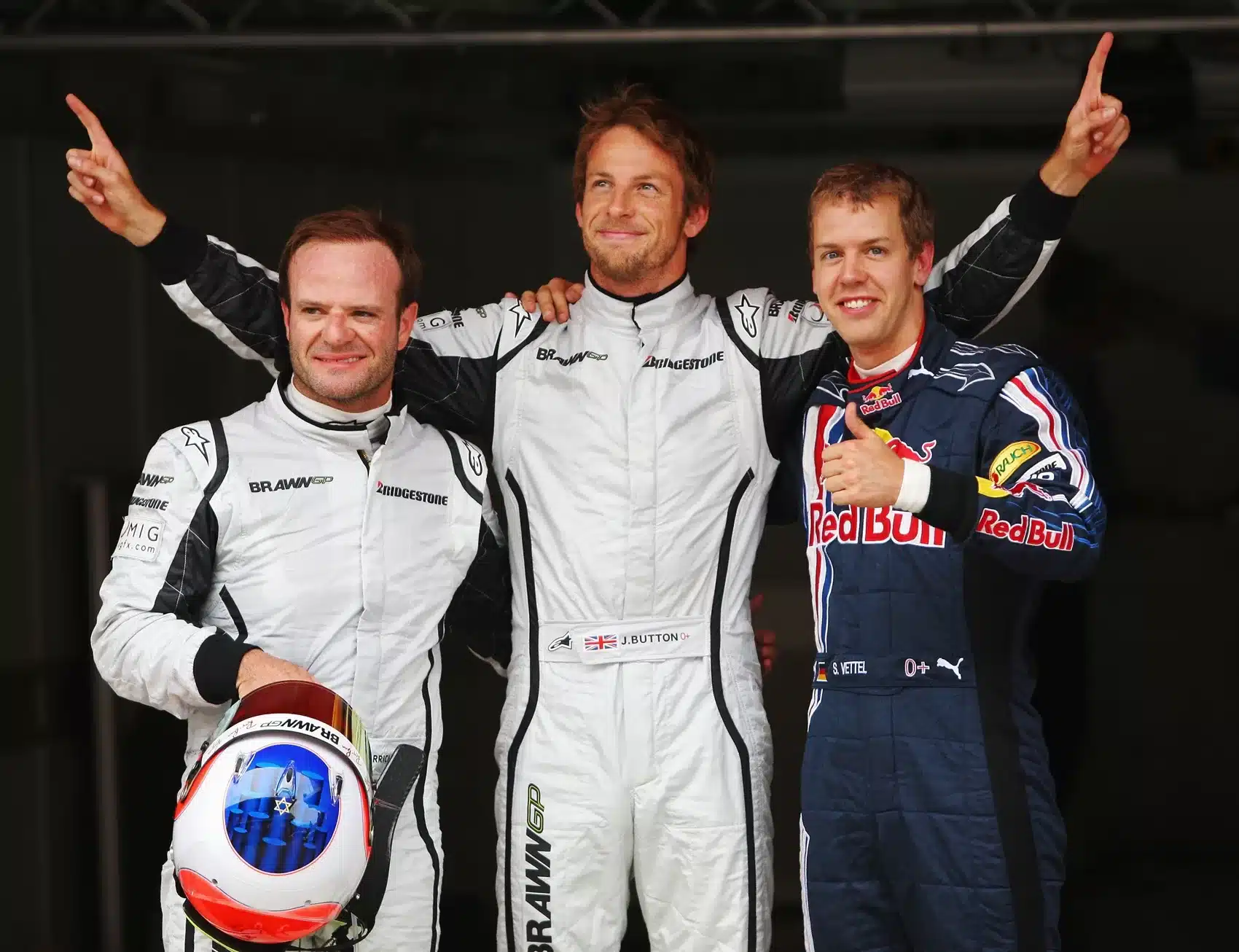 Rubens Barrichello, Jenson Button, Brawn GP, Sebastian Vettel