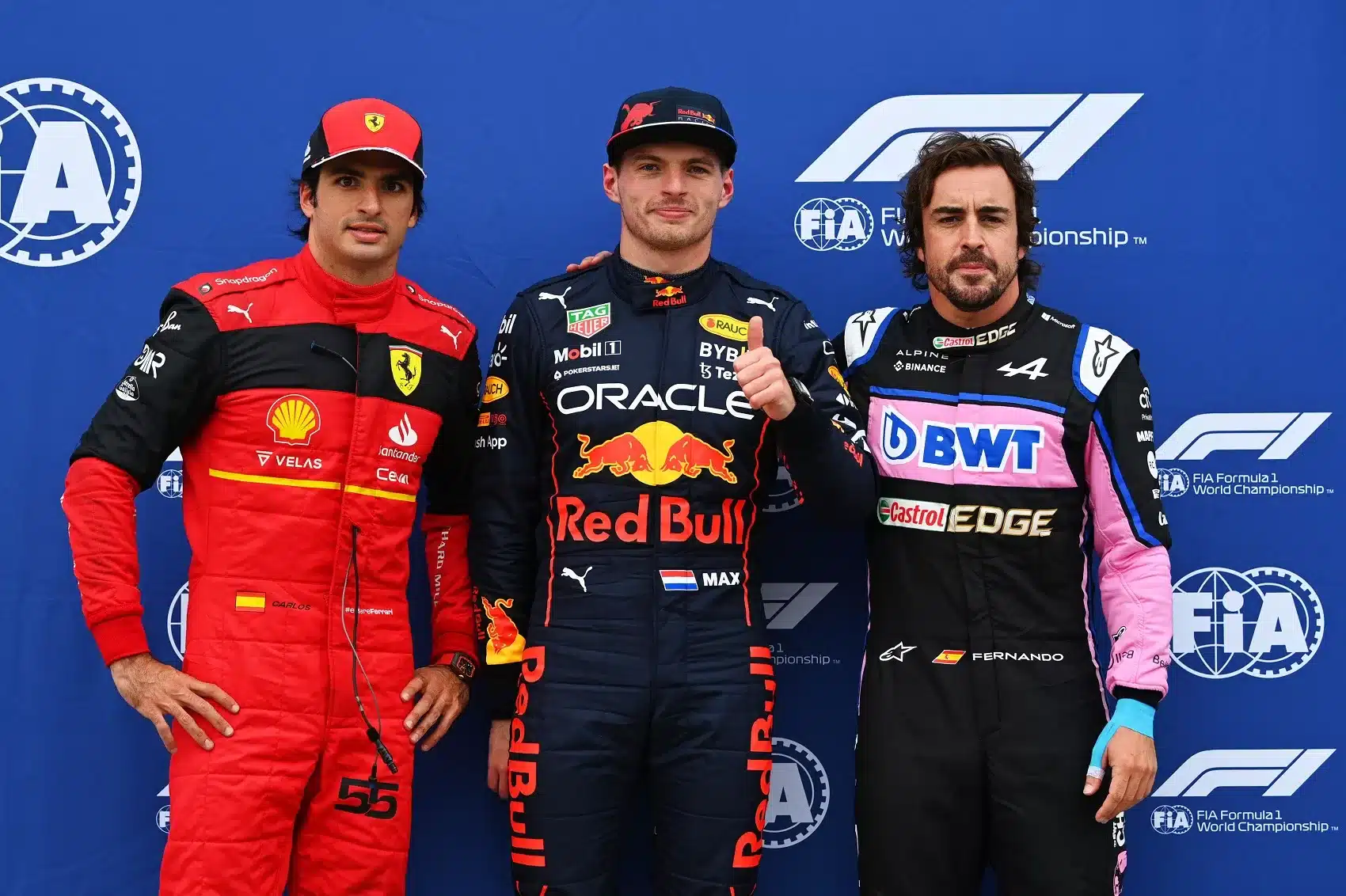 Max Verstappenm Fernando Alonso, Carlos Sainz, mercedes