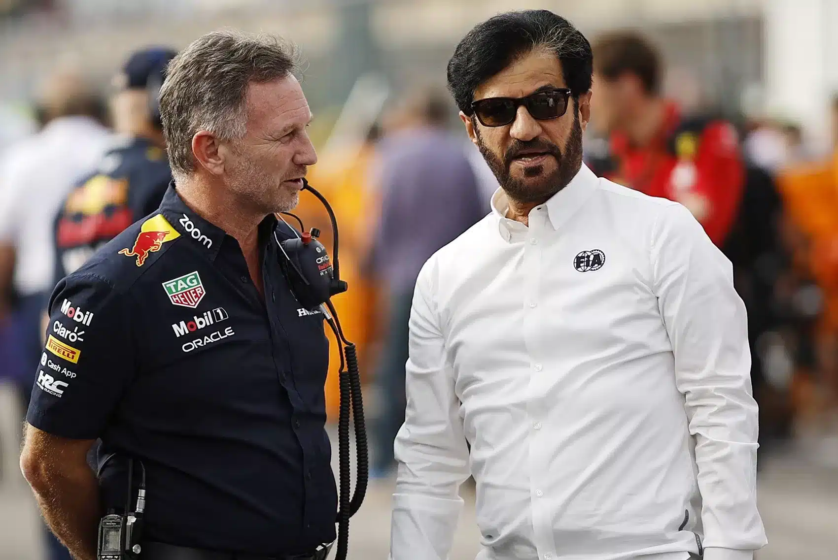 Christian Horner, Mohammed Ben Sulayem, Red Bull, FIA