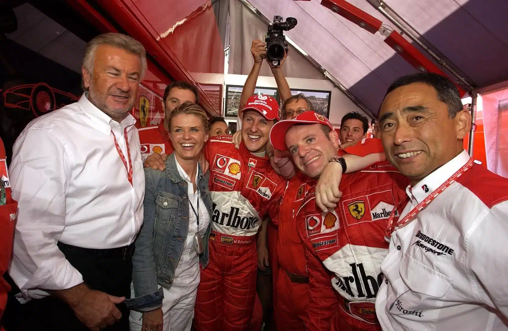 Willi Weber, Corinna és Michael Schuhmacher, Rubens Barrichello