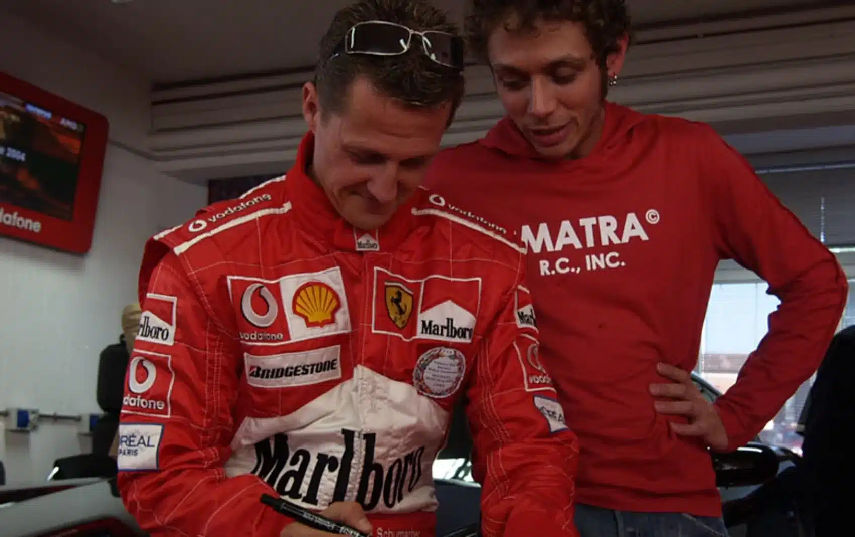 Michael Schumacher, Valentino Rossi