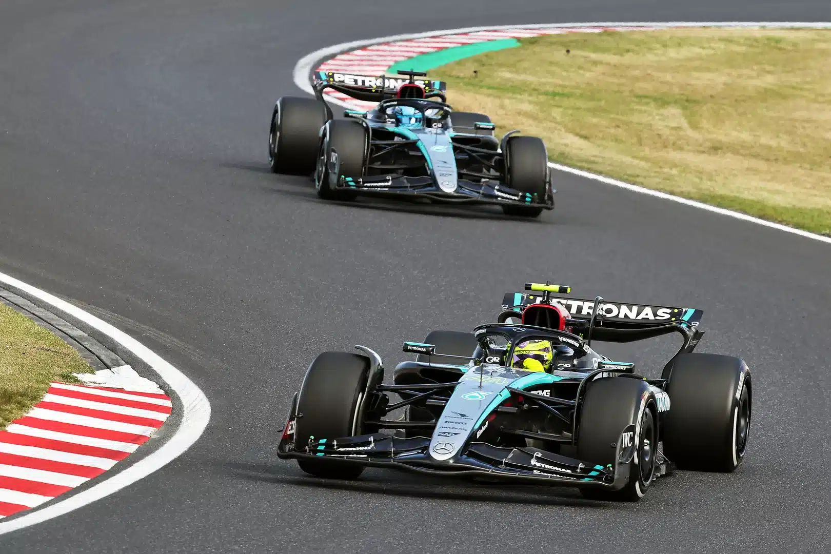 Lewis Hamilton, George Russell, Mercedes