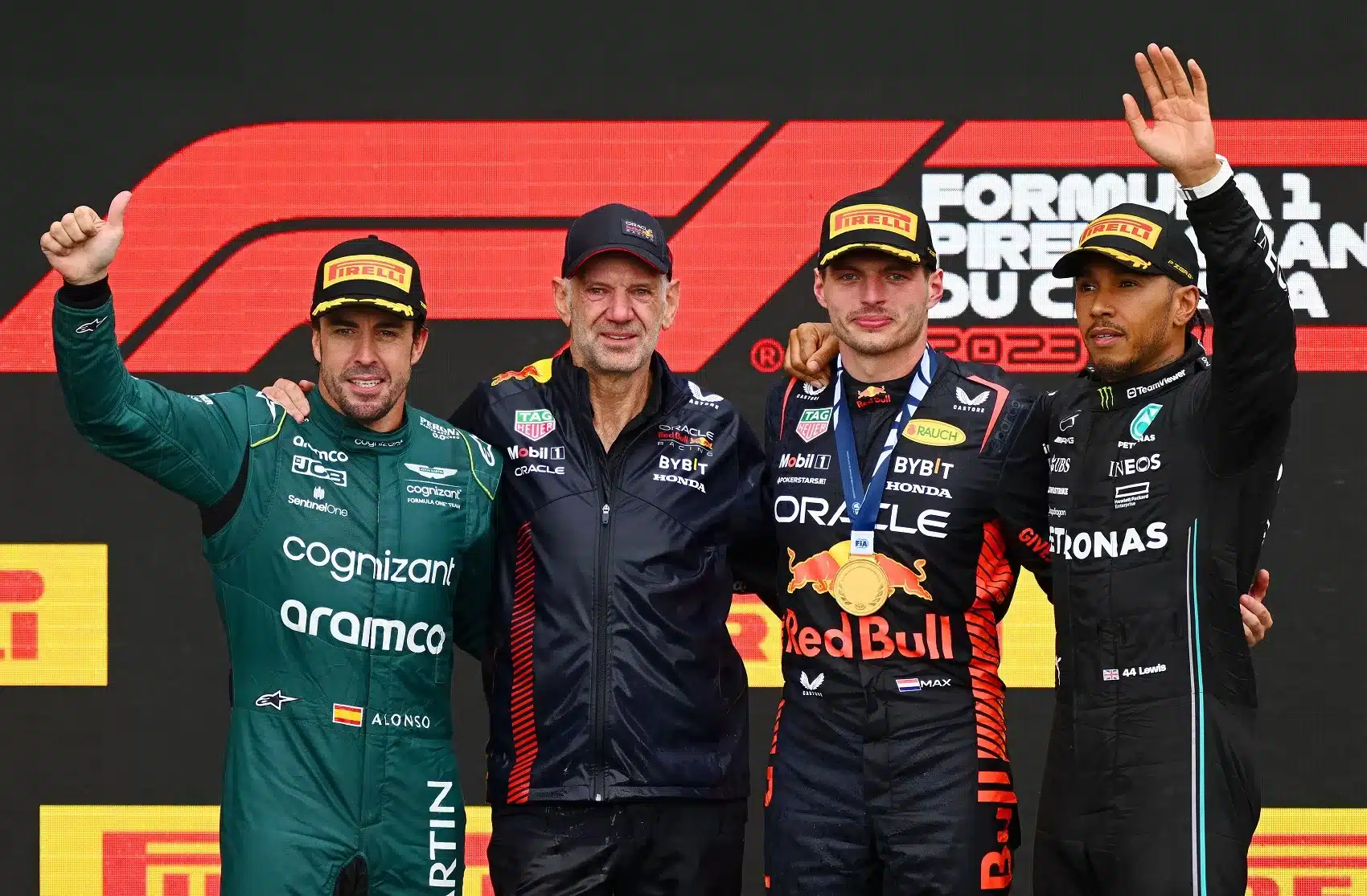 Fernando Alonso, Adrian Newey, Max Verstappen, Lewis Hamilton, red bull