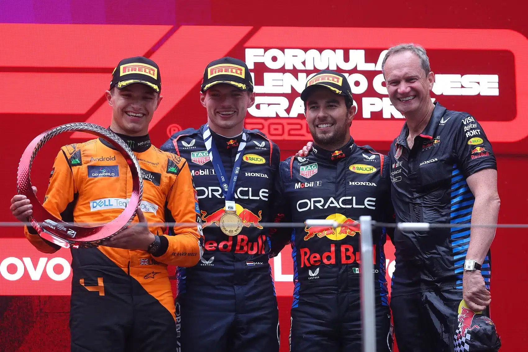 Lando Norris, Max Verstappen, Sergio Pérez, F1, Kína