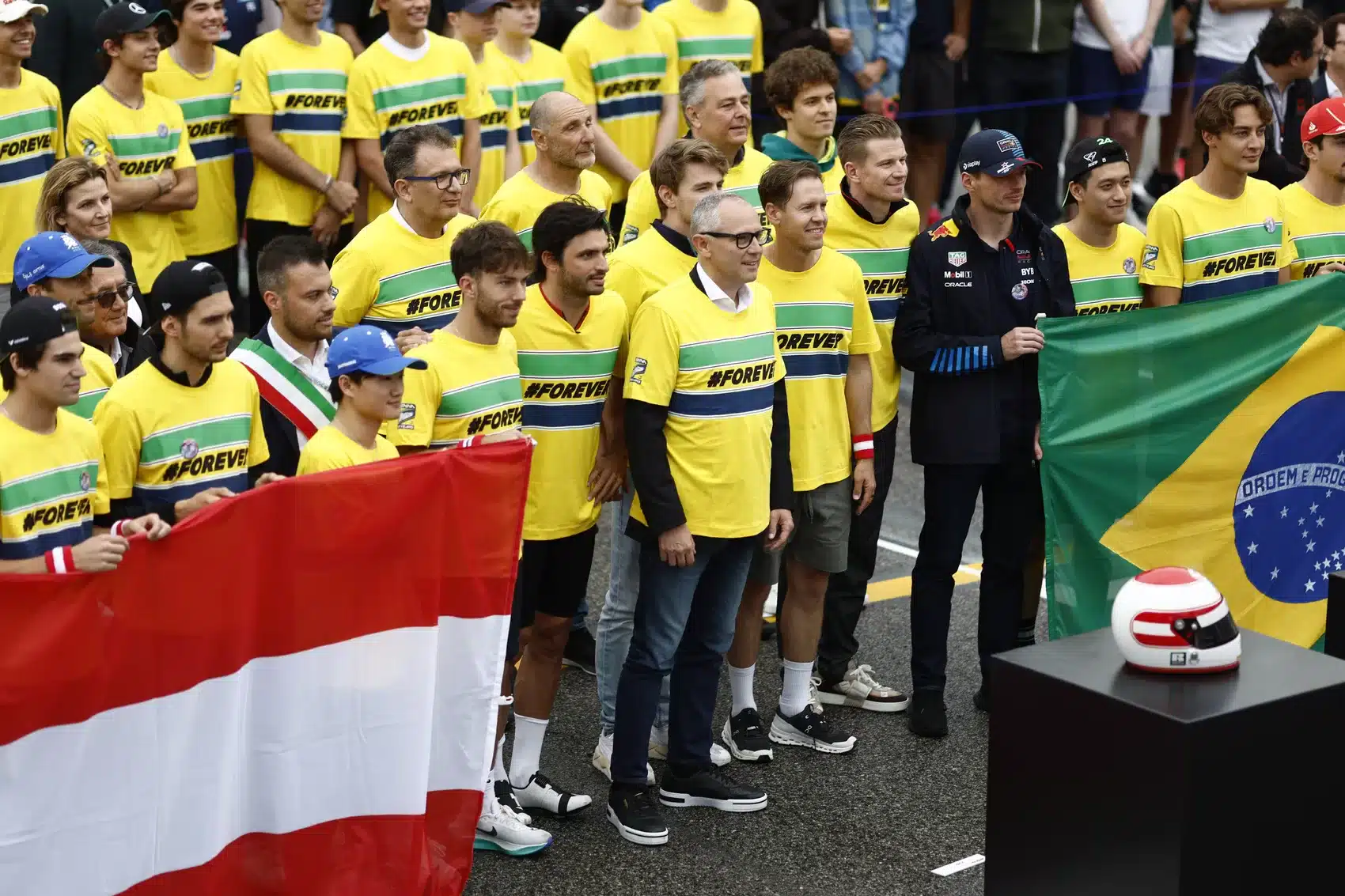 Senna Trubute 2024 Imola, Verstappen