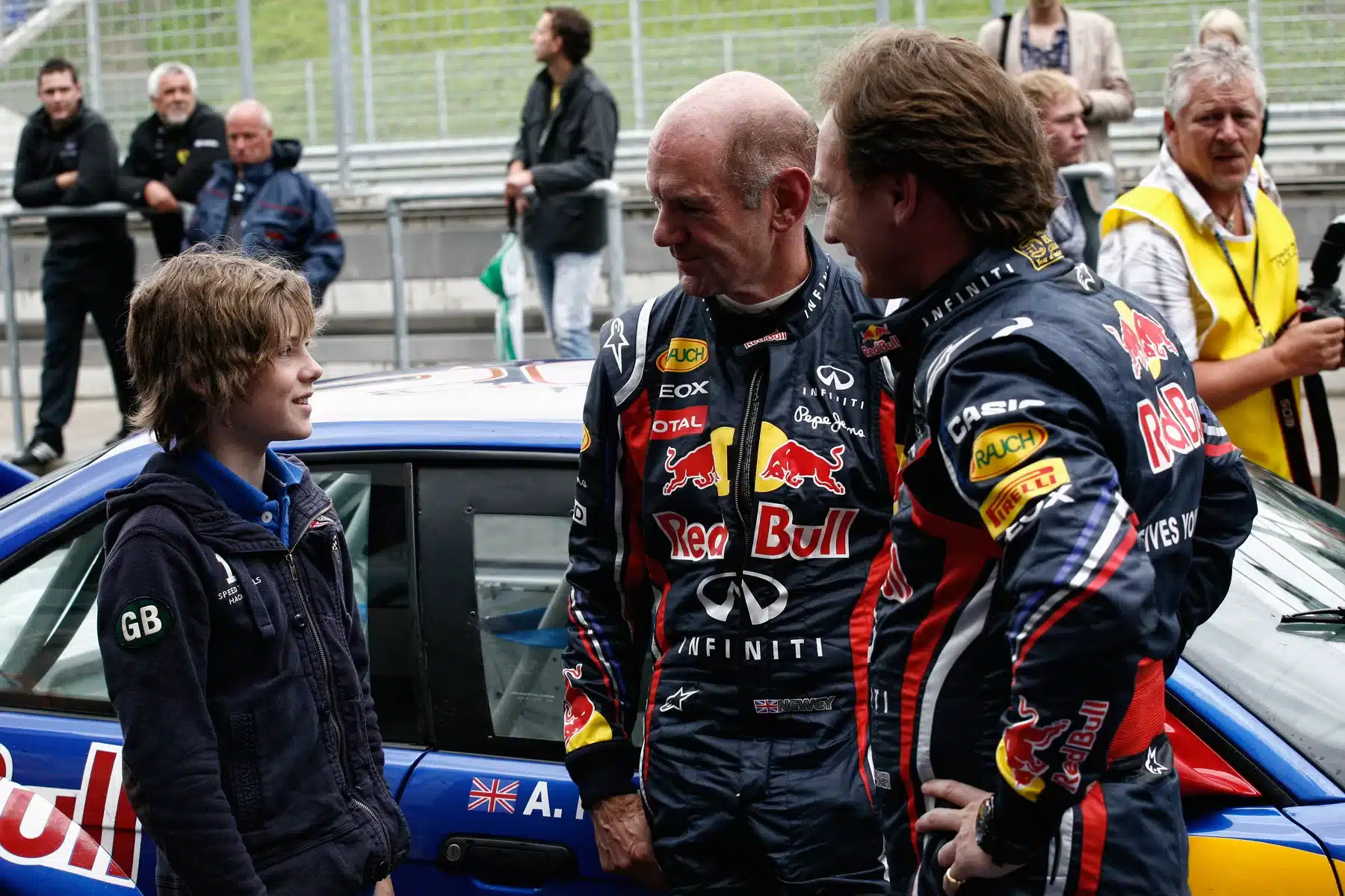 Harrison Newey, Adrian Newey, Christian Horner, F1