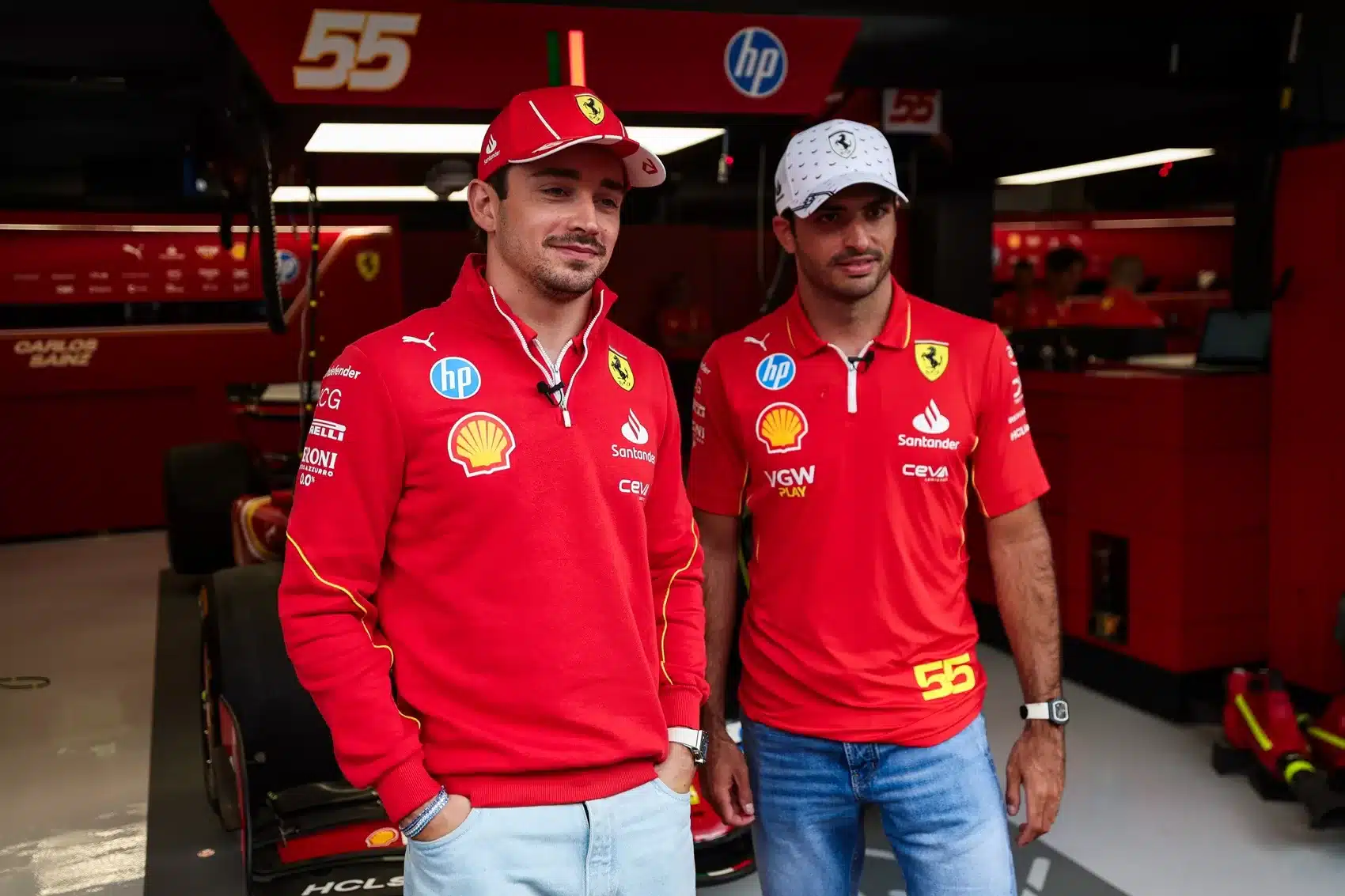 Charles Leclerc, Carlos Sainz, Ferrari