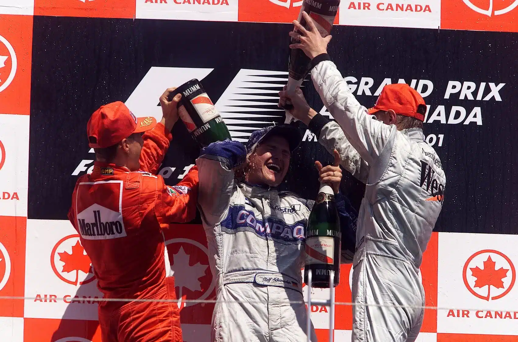 Michael Schumacher, Ralf Schumacher, Mika Häkkinen