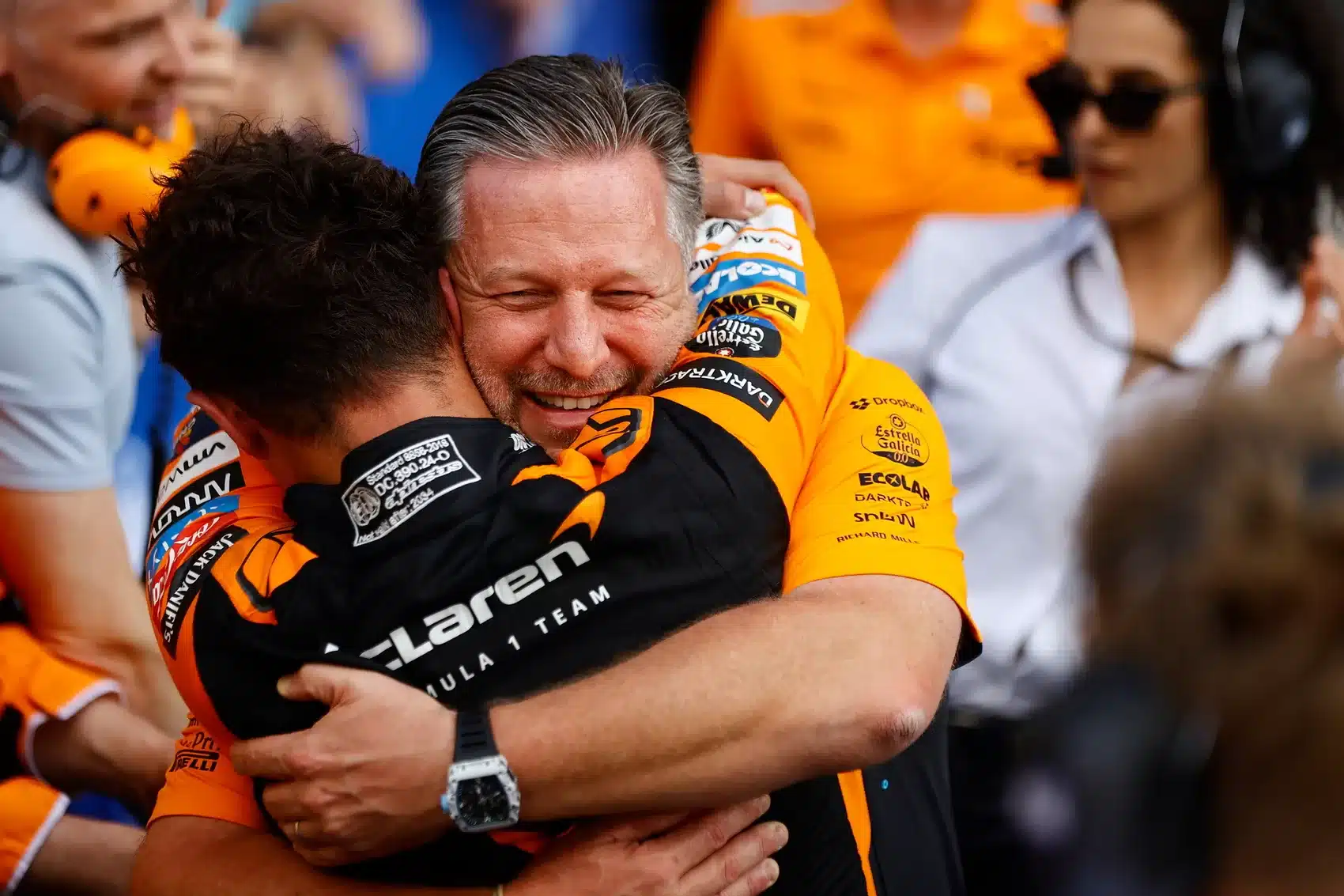 Lando Norris, Zak Brown, McLaren