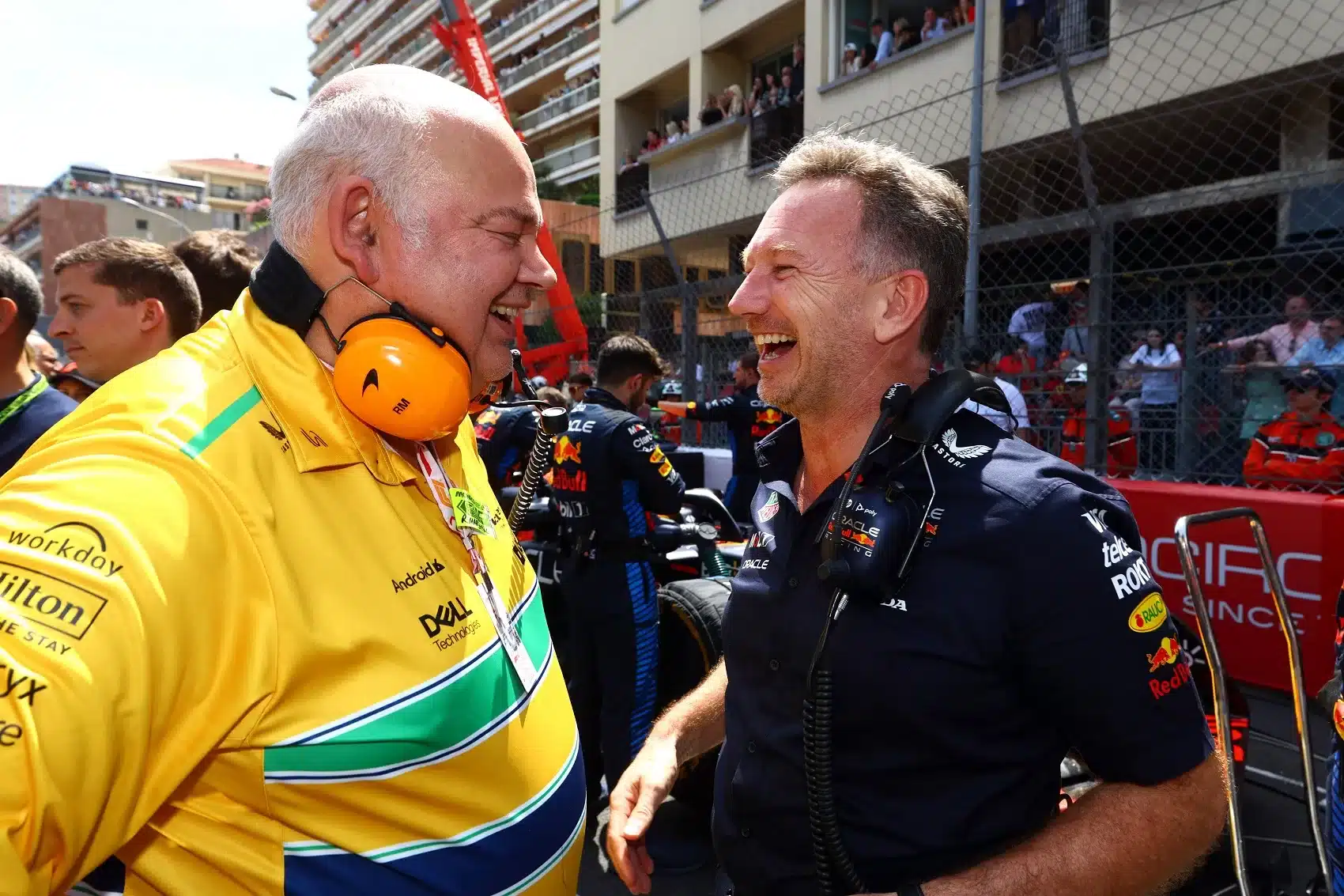 Christian Horner, Rob Marshall, mclaren, red bull