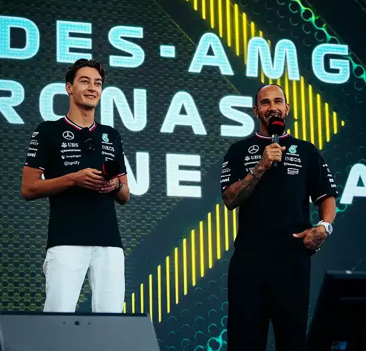 George Russell, Lewis Hamilton