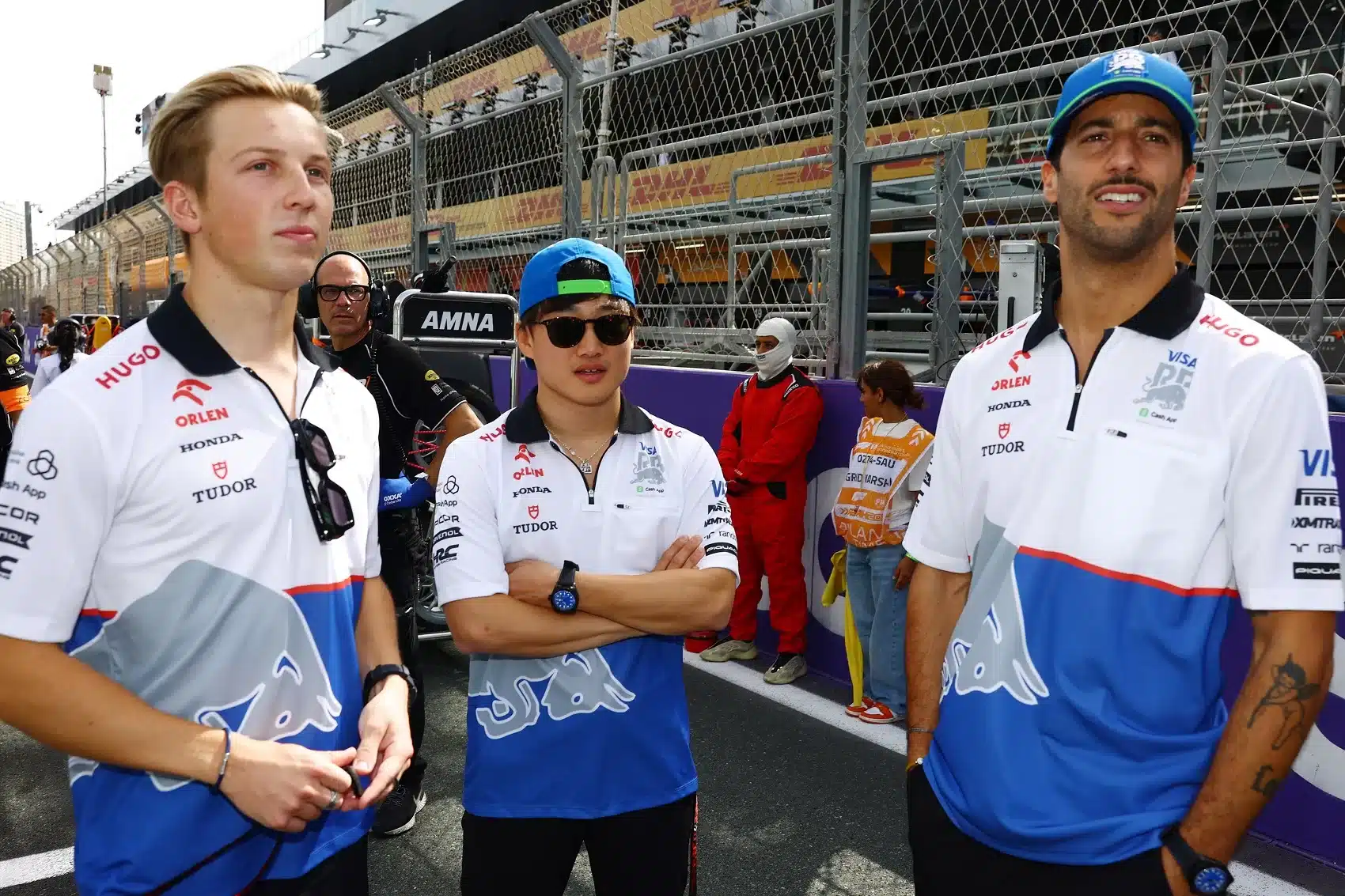 Liam Lawson, Yuki Tsunoda, Daniel Ricciardo