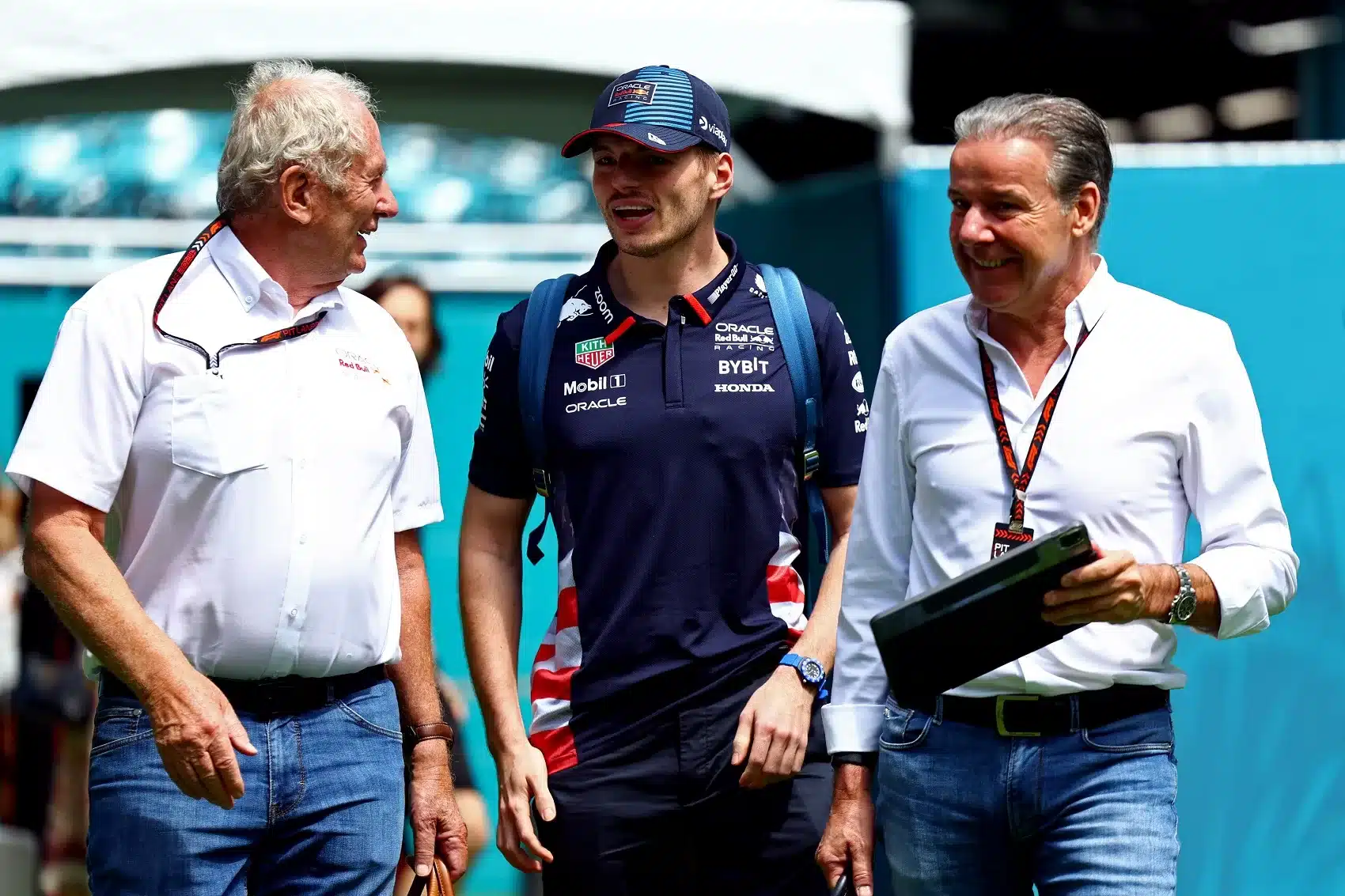 Helmut Marko, Max Verstappen, Raymond Vermeulen