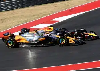 Lando Norris (McLaren), Max Verstappen (Red Bull), Austin, 2024