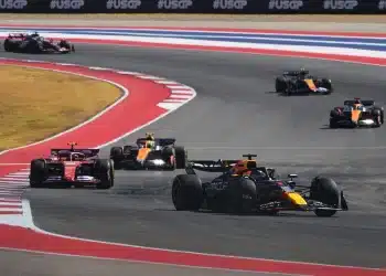 Verstappen (Red Bull), Ferrari, McLaren, F1, USA