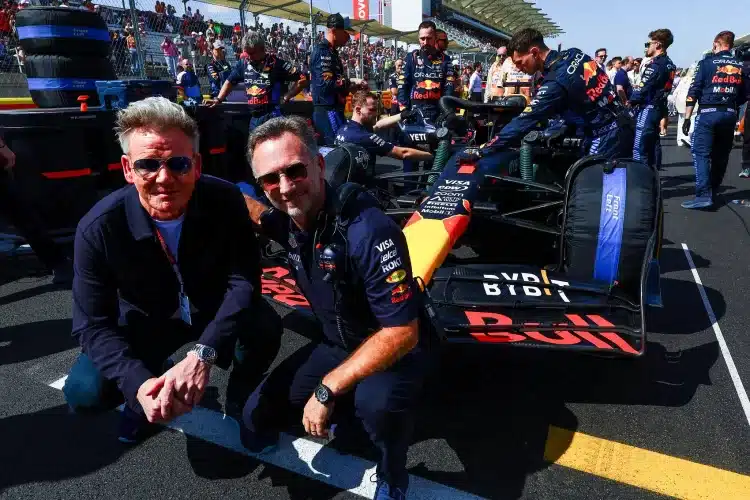Gordon Ramsay, Christian Horner, F1
